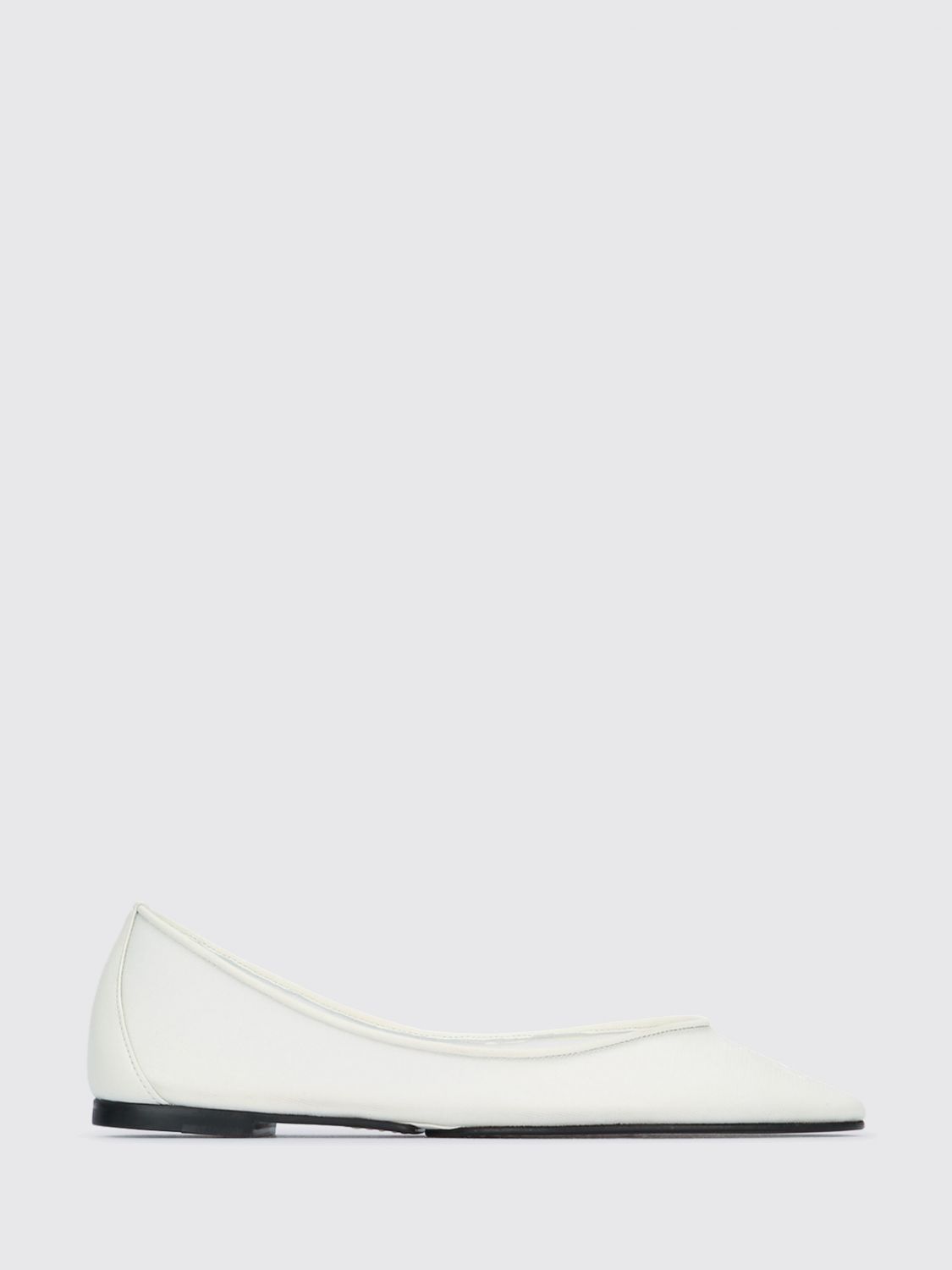 JACQUEMUS Nylon Ballet Flats with Almond Toe and Lambskin Leather Interior　JACQUEMUS ナイロン バレエ フラット、アーモンド トゥ、内側はラムスキン レザー JACQUEMUS