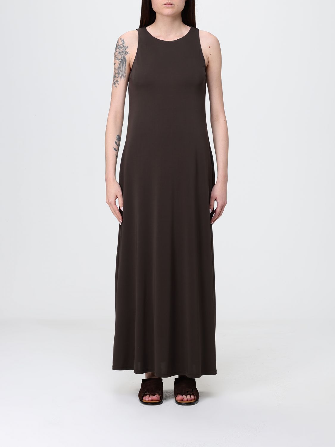 Max Mara MM Max Mara Long Off-the-Shoulder Tunic in Viscose Jersey　MM Max Mara ロング オフショルダー チュニック (ビスコース ジャージー)