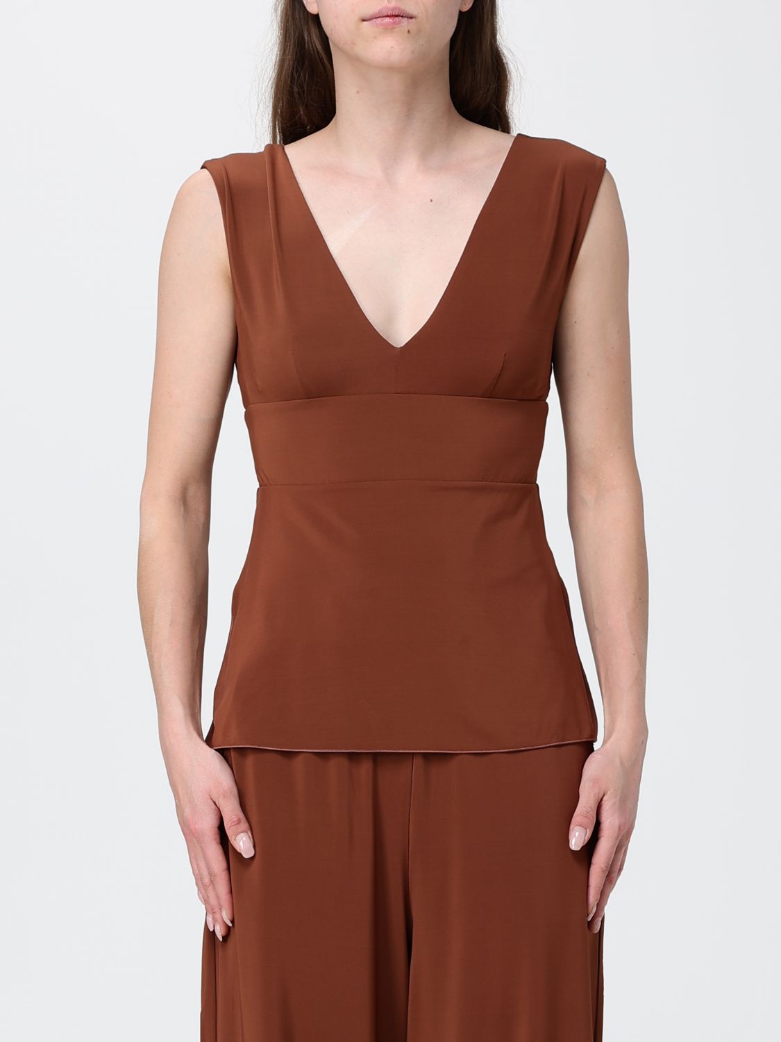 MAX MARA Top Oblare in viscosa stretch