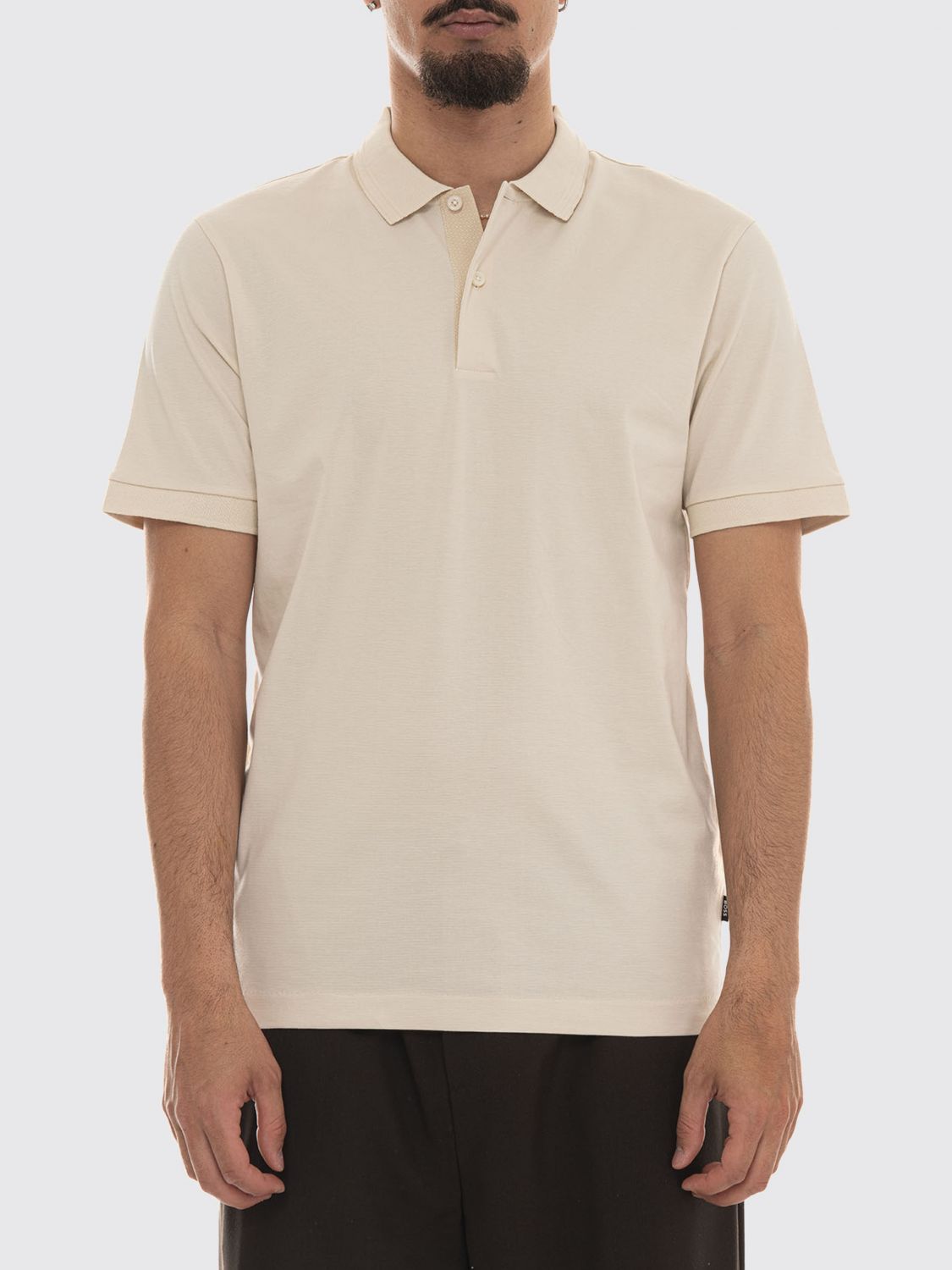 BOSS Polo Uomo colore Bianco