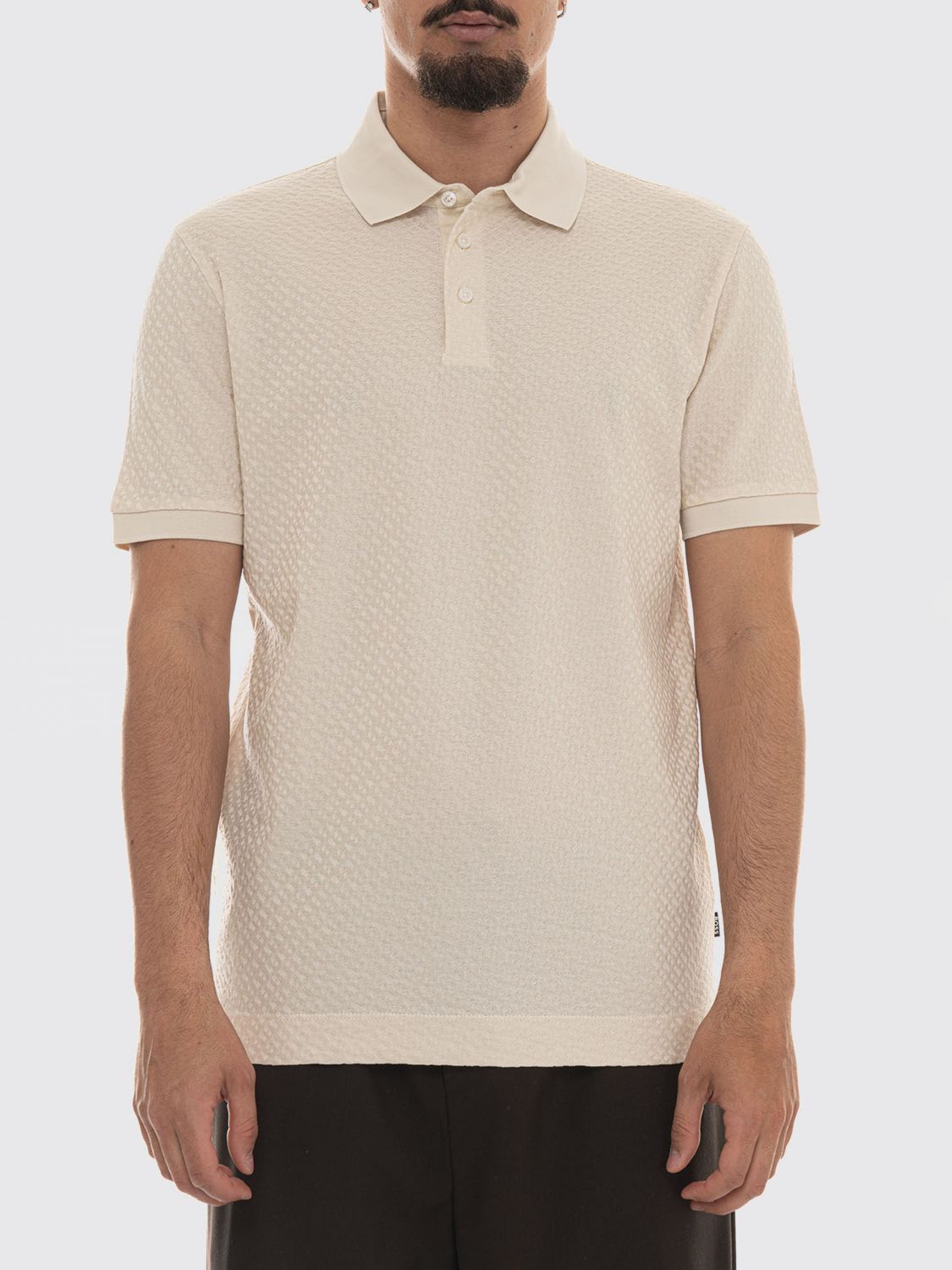 BOSS Polo Uomo colore Bianco