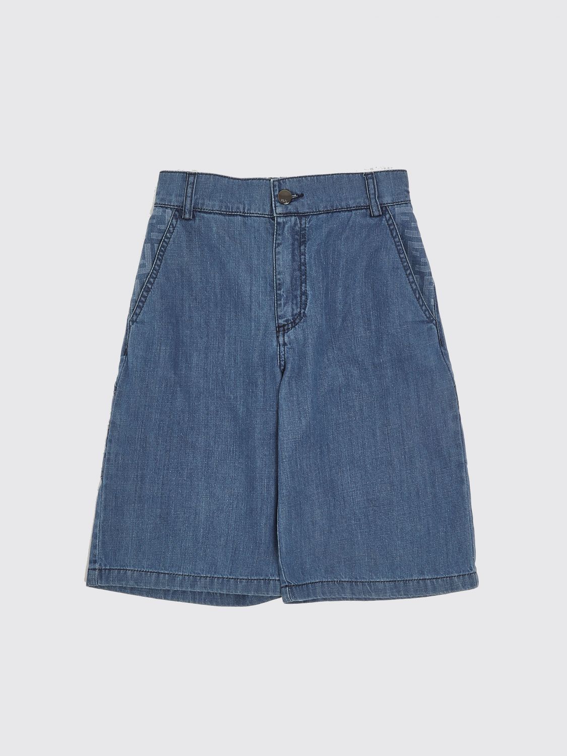 FENDI Pantaloncini in cotone con monogram