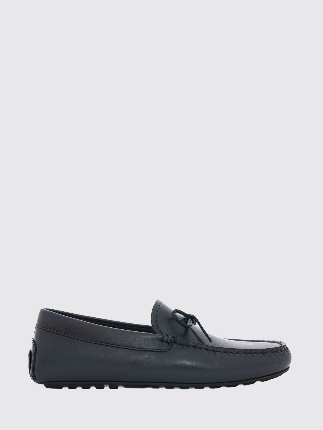 BOSS Driver-Loafer aus Glattleder mit Gummisohle