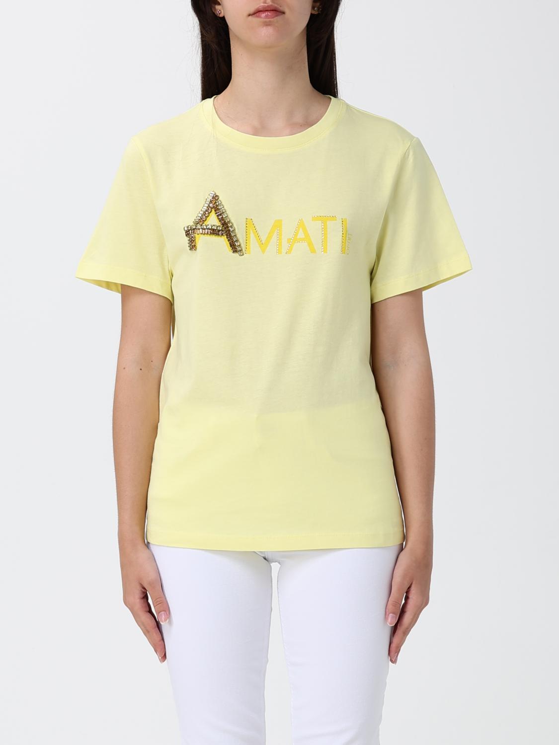 Liu Jo Cotton T-Shirt with Embroidered Logo and Rhinestones