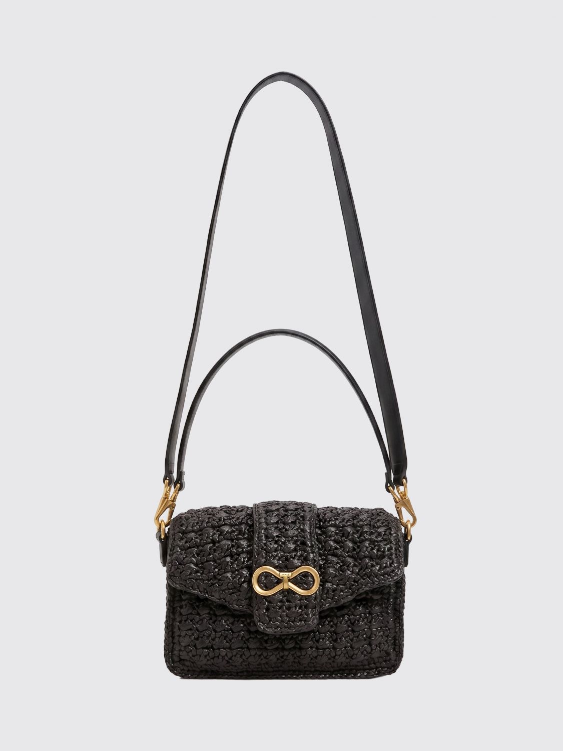 Twinset Häkel-Raffia-Tasche