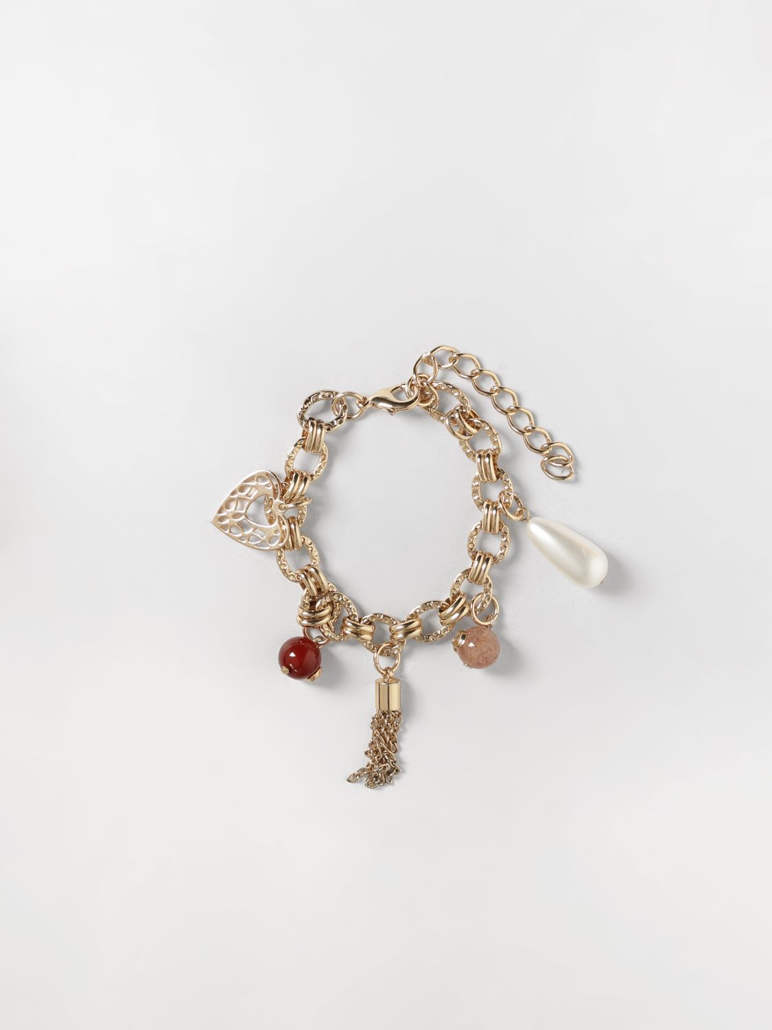 Twinset Bracciale in ottone con charms