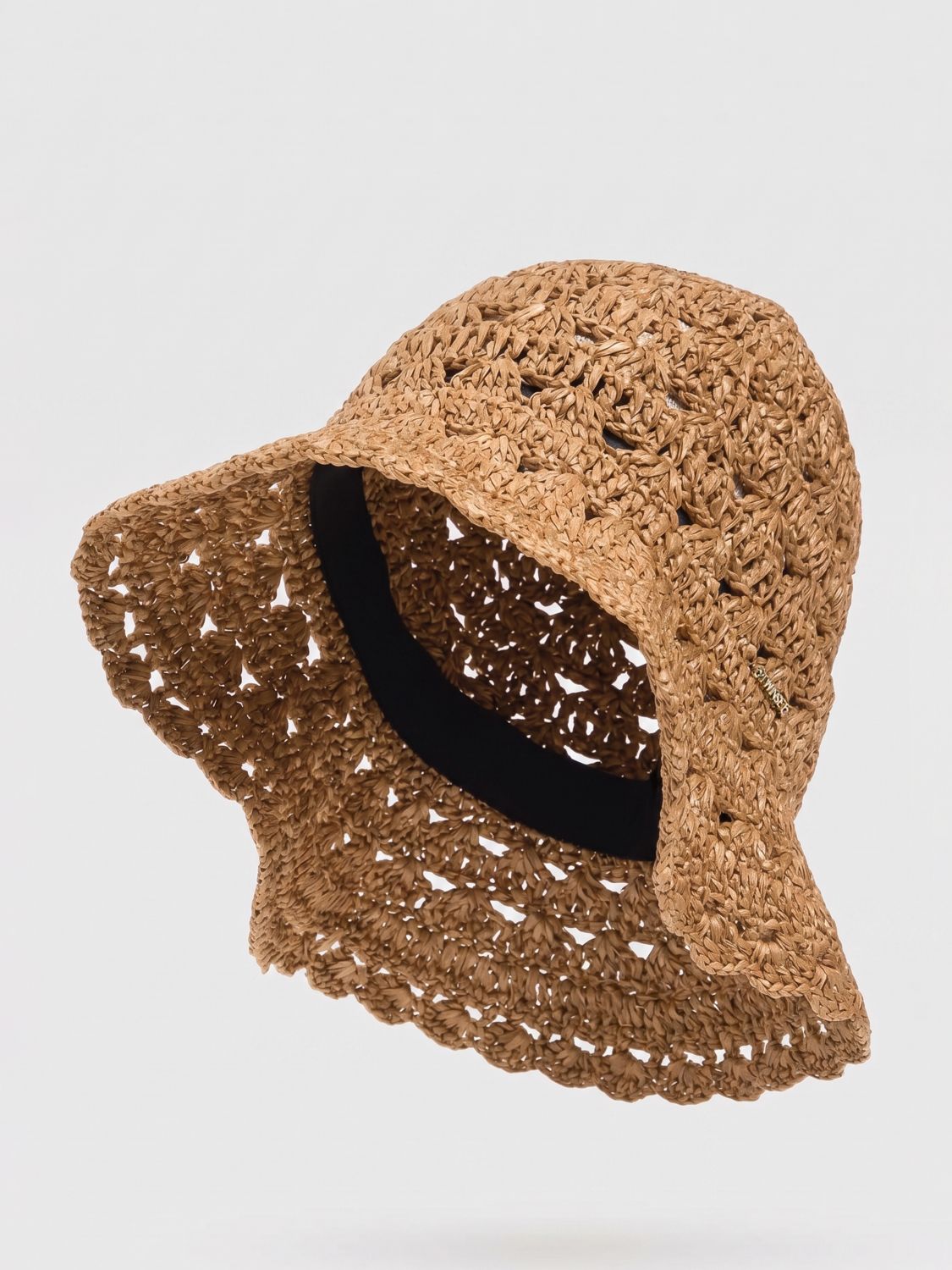 Twinset Cappello in rafia crochet