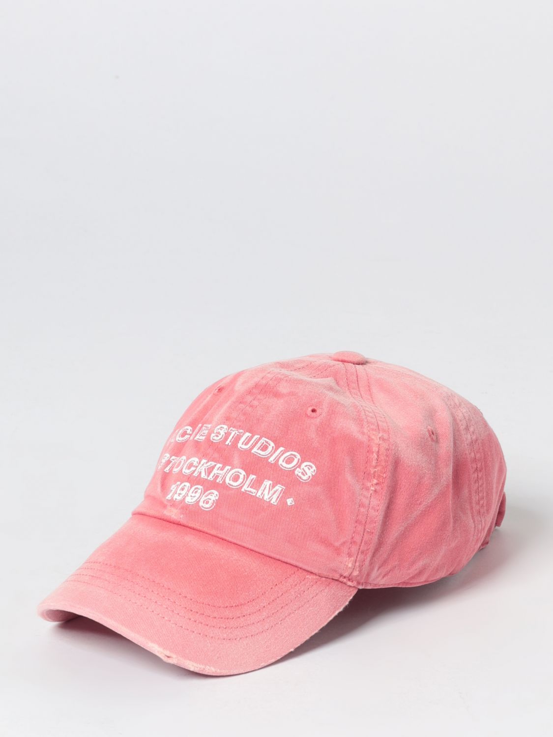 ACNE STUDIOS Cappello in twill di cotone organico con logo ricamato