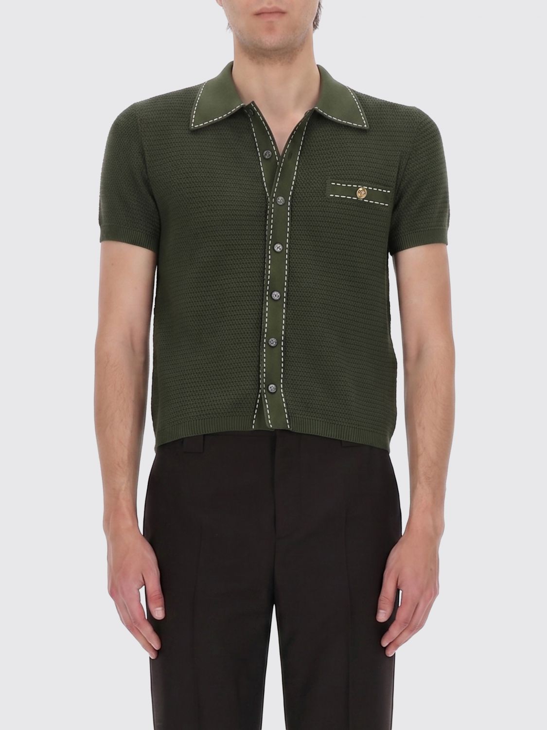 VERSACE T-Shirt Uomo colore Verde