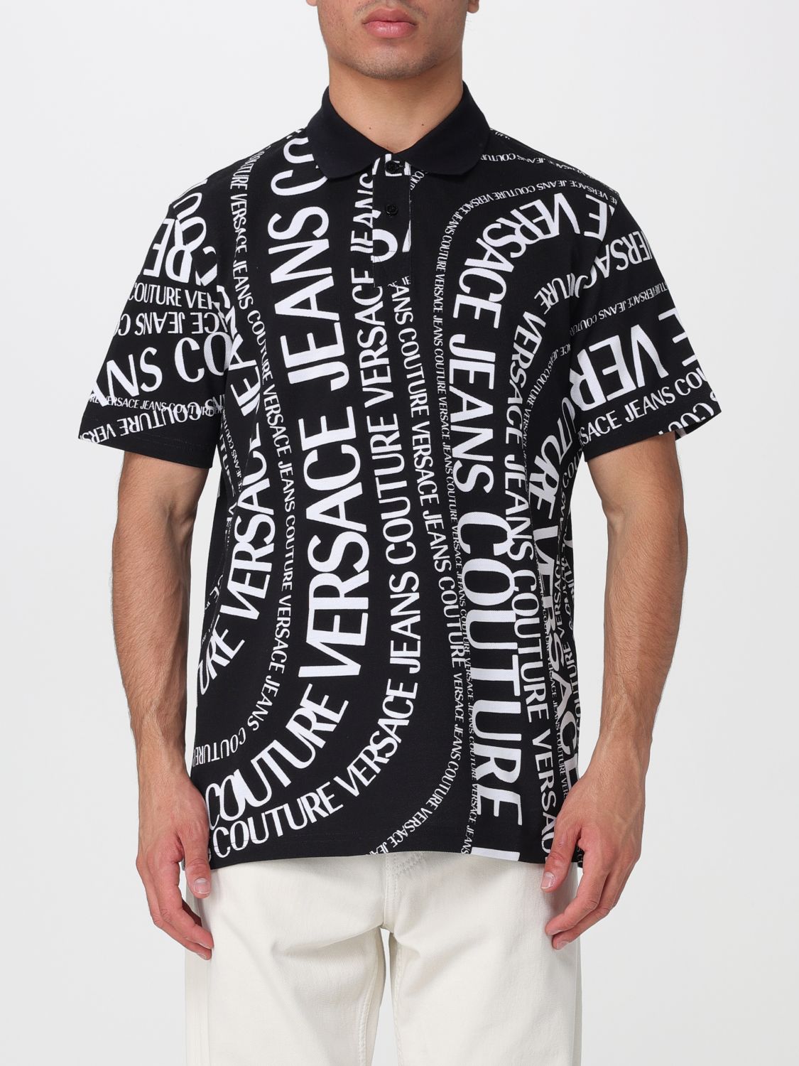 VERSACE JEANS COUTURE Polo in cotone con logo