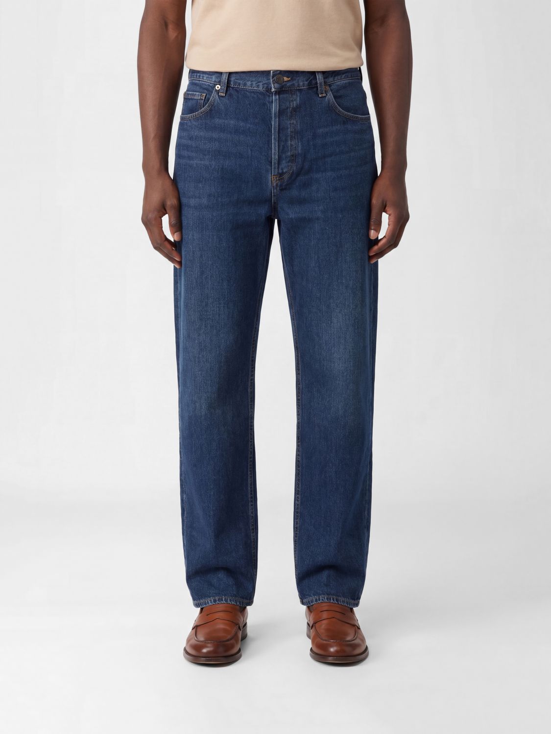 The Row THE ROW Jeans Men color Indigo　THE ROW ジーンズ メンズ カラー インディゴ