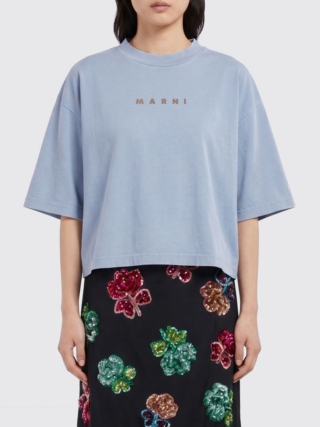 MARNI Cotton T-Shirt with Logo