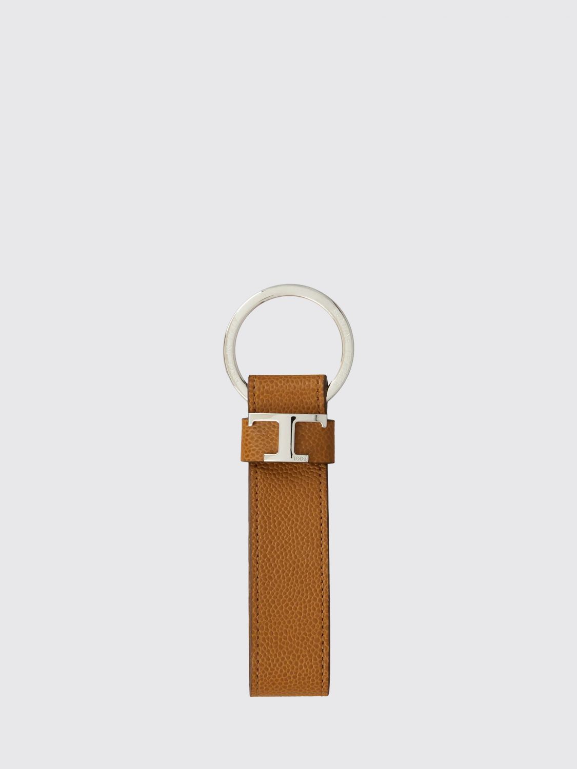 TOD'S Portachiavi T Timeless in pelle e metallo