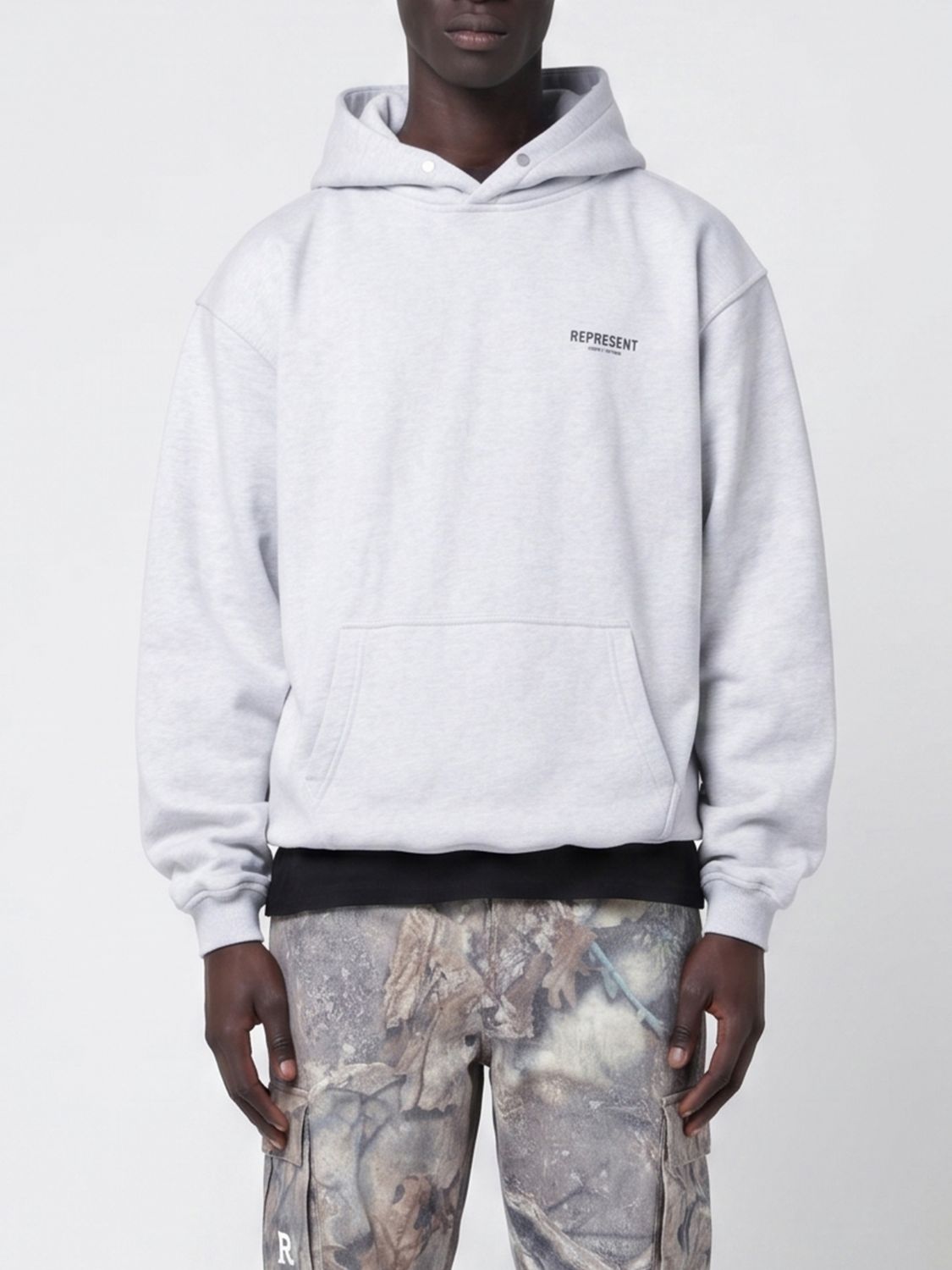 REPRESENT Oversized Cotton Hoodie with Logo