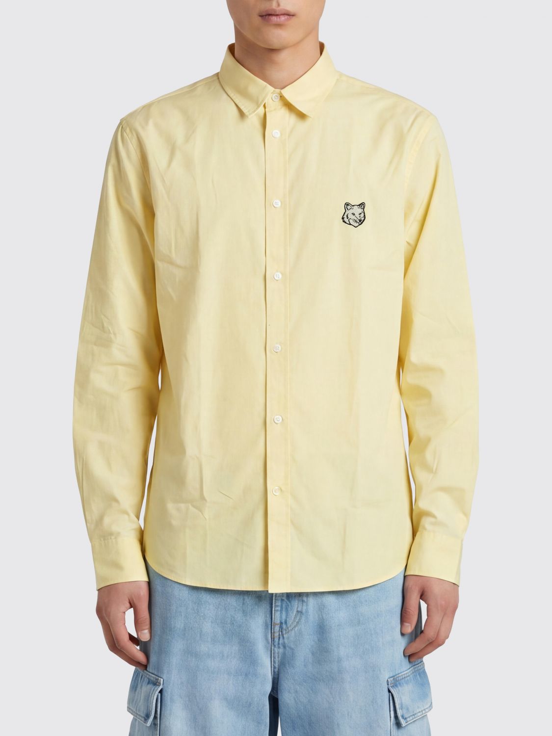 MAISON KITSUNÉ Klassisches Baumwollpopeline Hemd