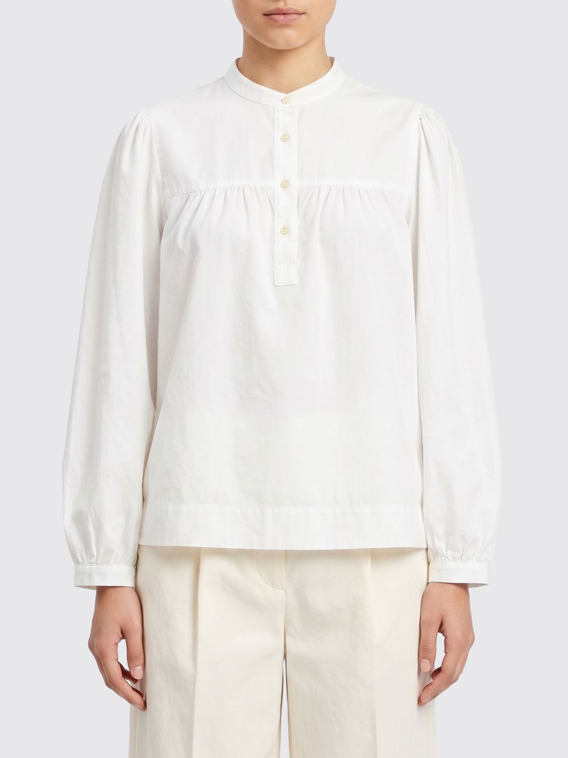 A. P.C. Camicia in cotone organico e lino
