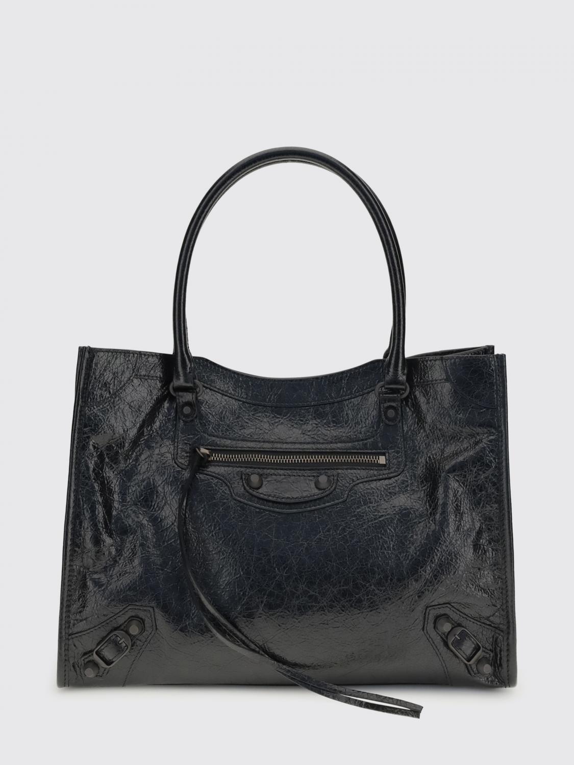 BALENCIAGA Le City Arena Leather Tote Bag