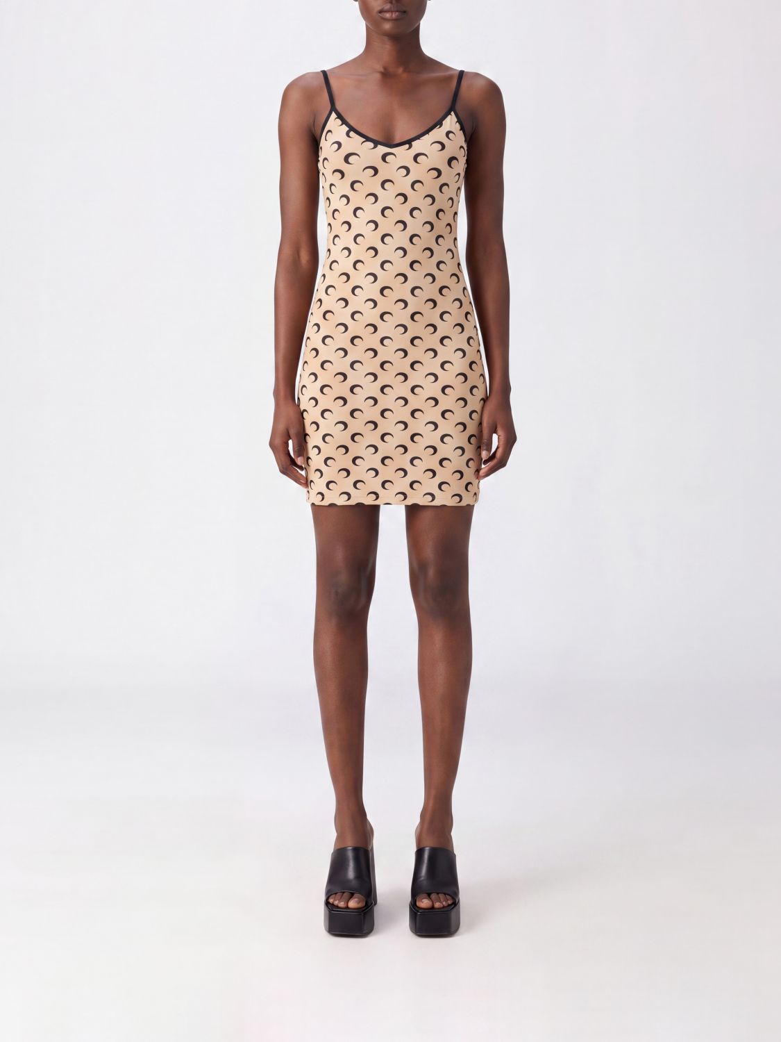 MARINE SERRE Printed Jersey Mini Dress