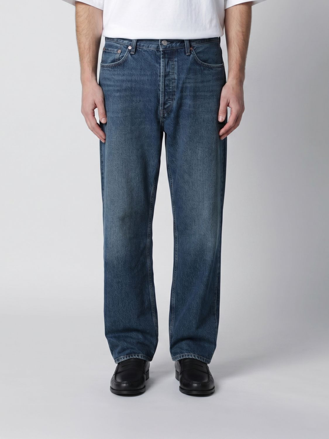 AGOLDE Straight-Fit-Jeans aus Denim mit mittelhohem Bund und Fünf-Taschen-Design