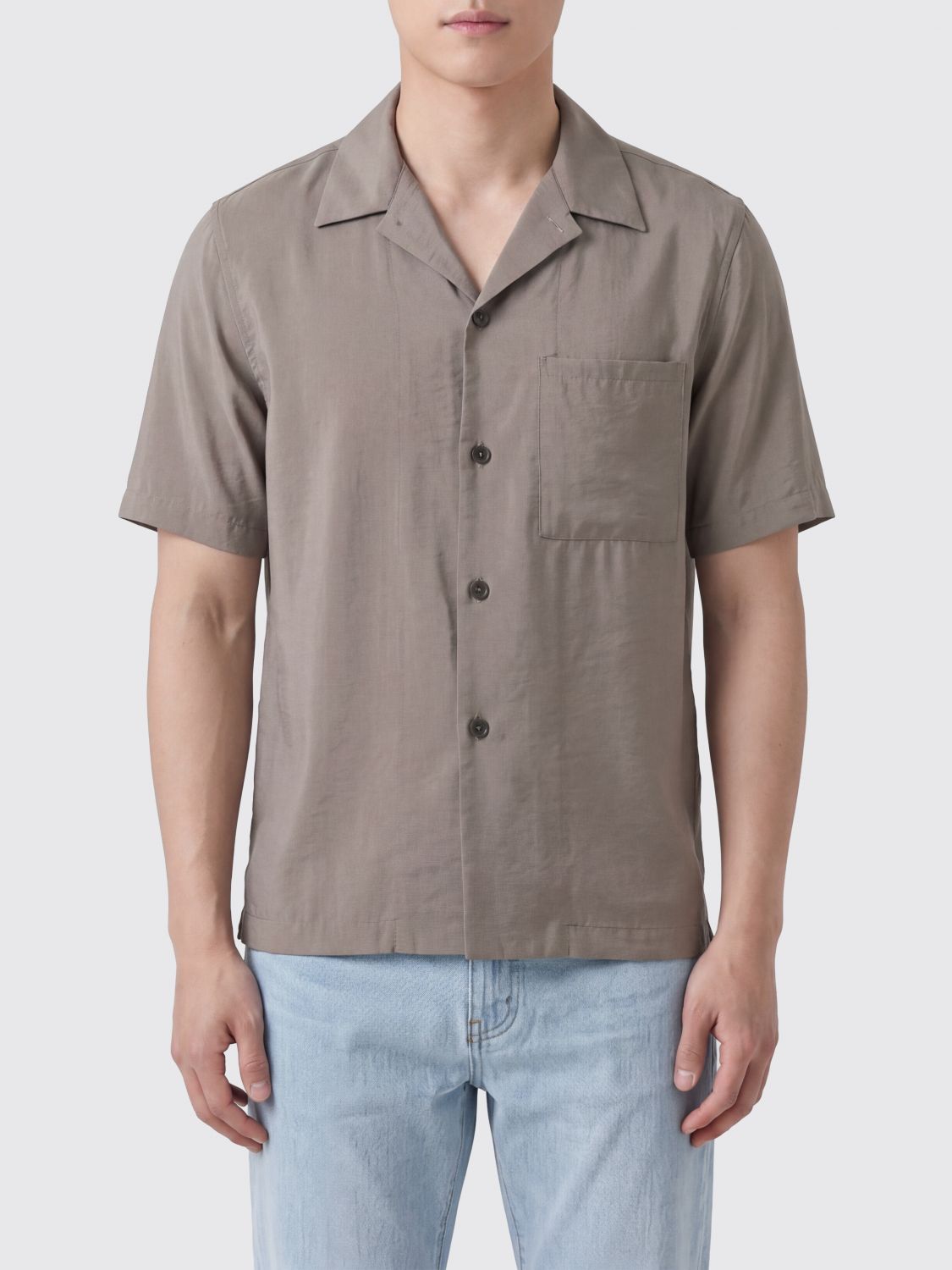 HEVO Camicia da bowling in misto modal