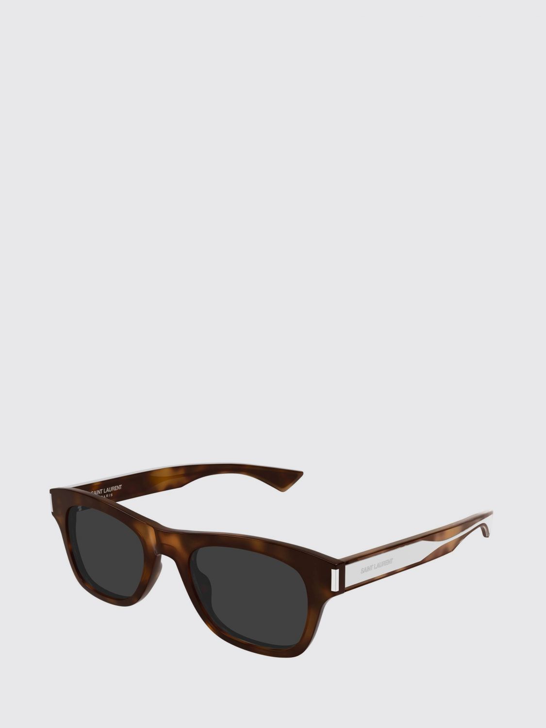 SAINT LAURENT Occhiali da sole aviator in acetato con forma rettangolare e logo
