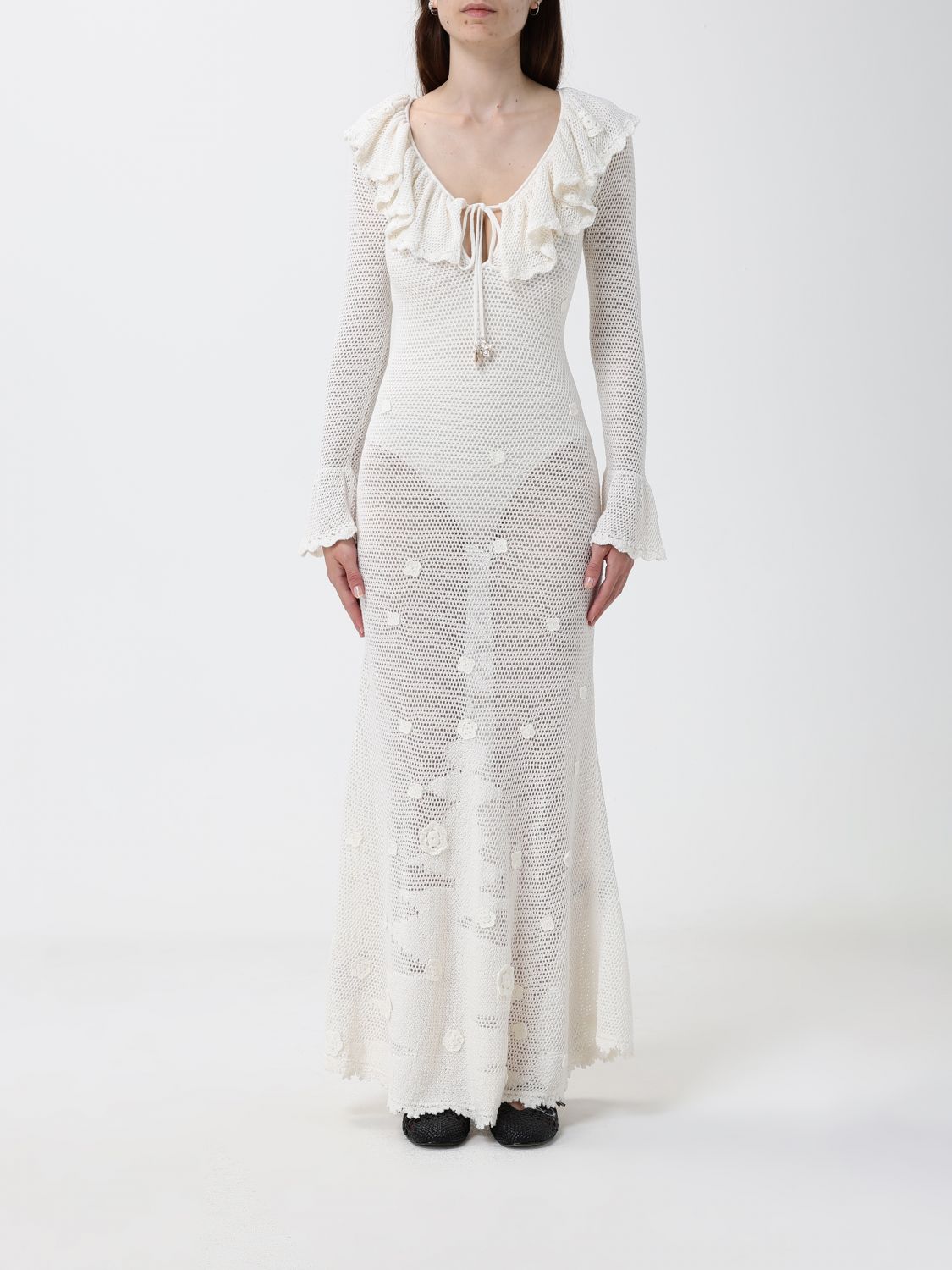SELF-PORTRAIT Dress Woman color White