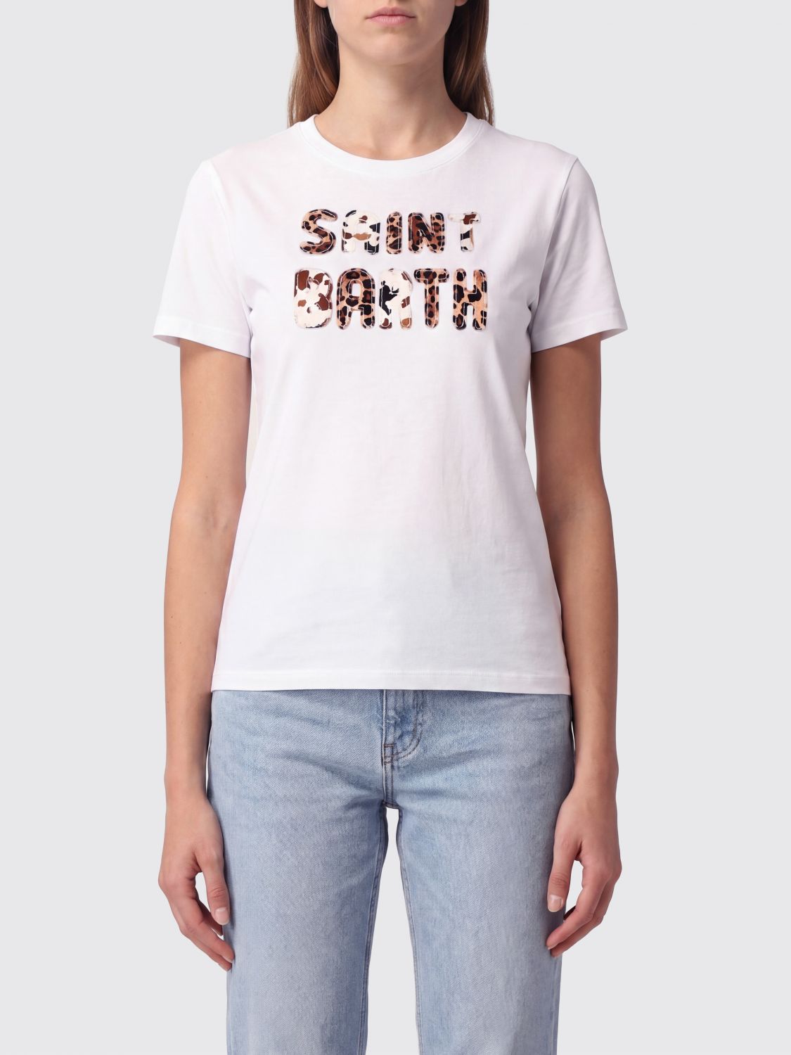 MC2 SAINT BARTH Baumwoll-T-Shirt mit Rundhalsausschnitt, Grafikdruck und Logo