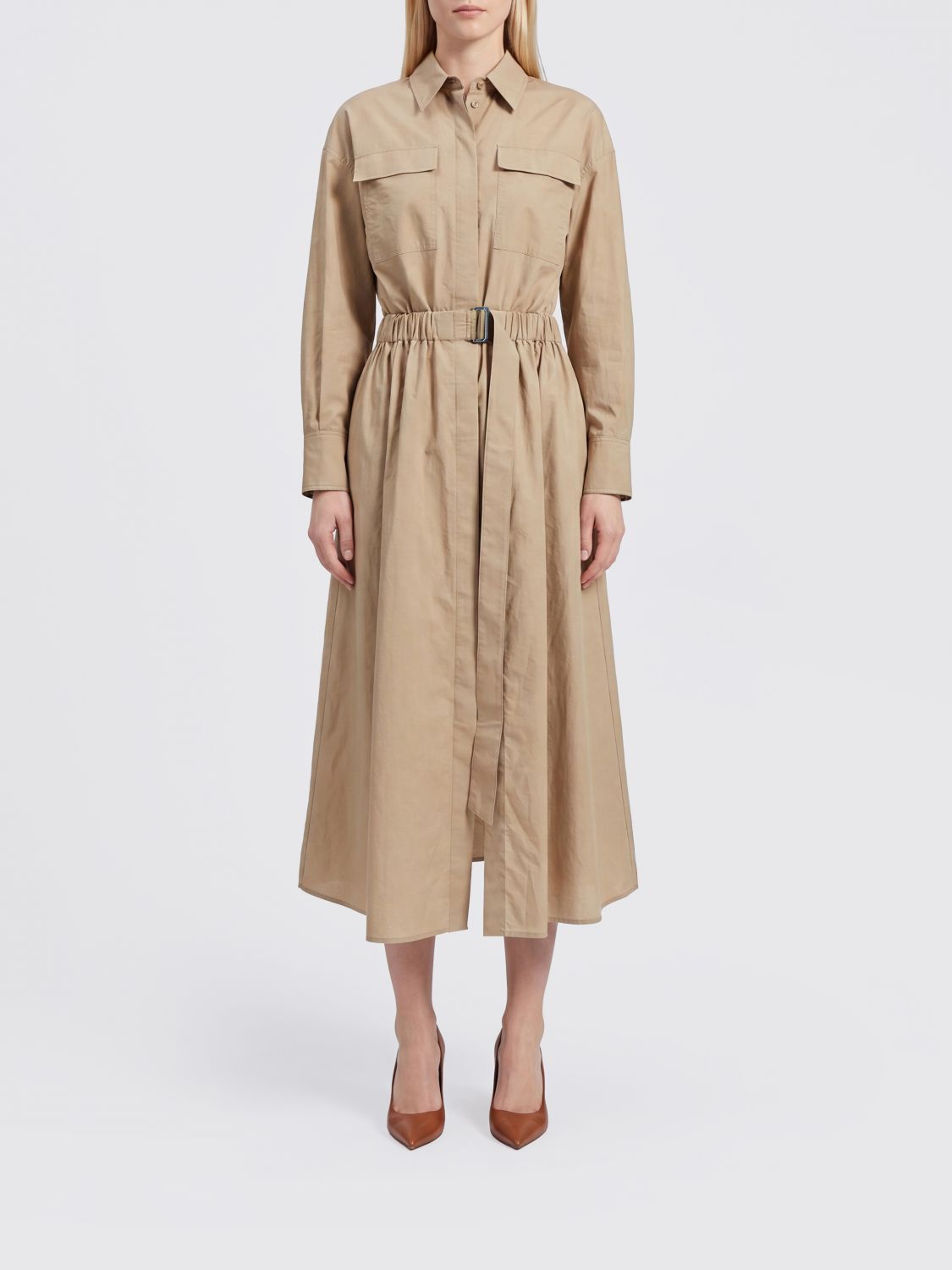 BRUNELLO CUCINELLI Dress Woman color Beige