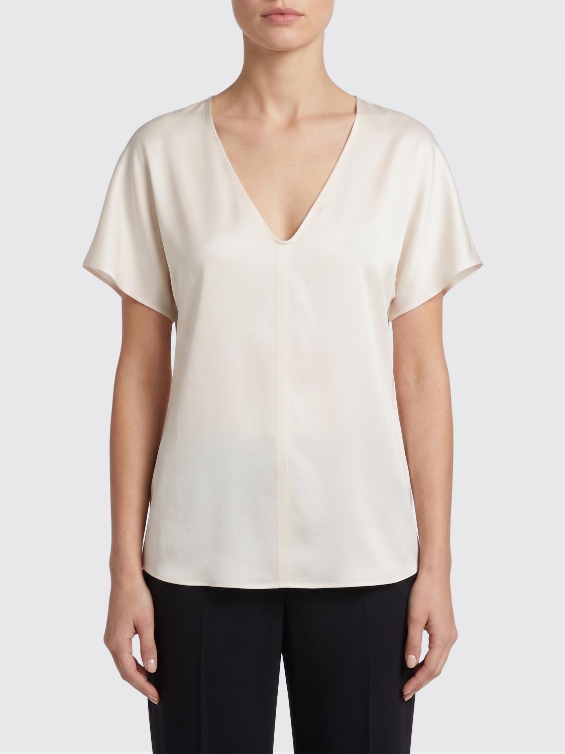 ALYSI Blusa in raso di seta