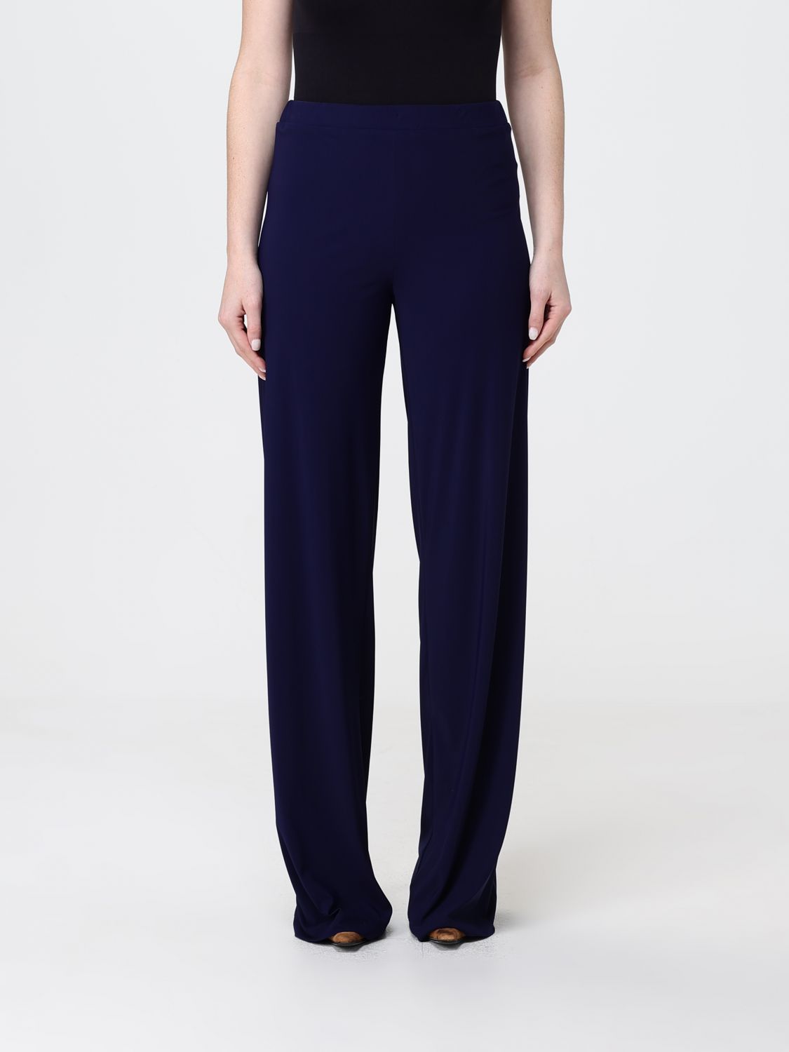 Maliparmi High-Waisted Wide-Leg Jersey Trousers