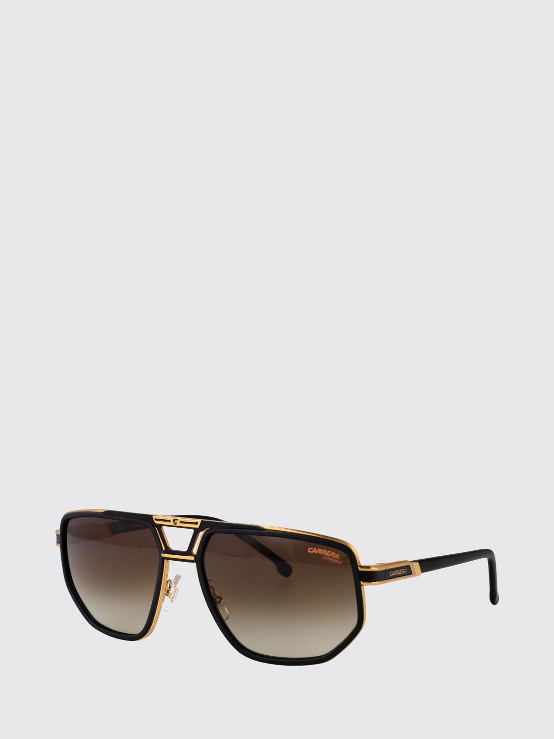 CARRERA Rectangular Metal Aviator Sunglasses with Double Bridge