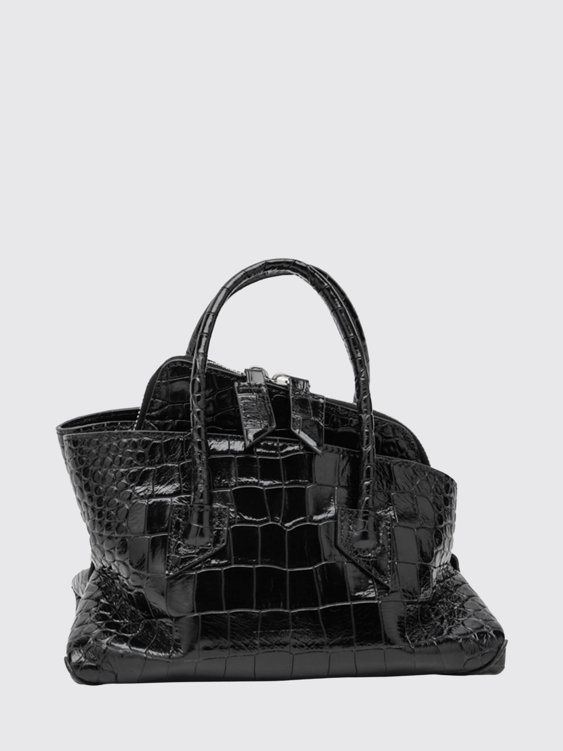 THE ATTICO Borsa La Passeggiata in pelle stampa cocco