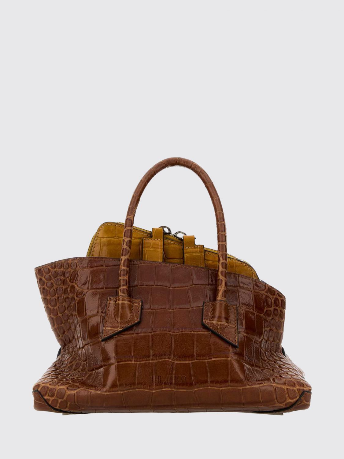 THE ATTICO Borsa La Passeggiata in pelle stampa cocco