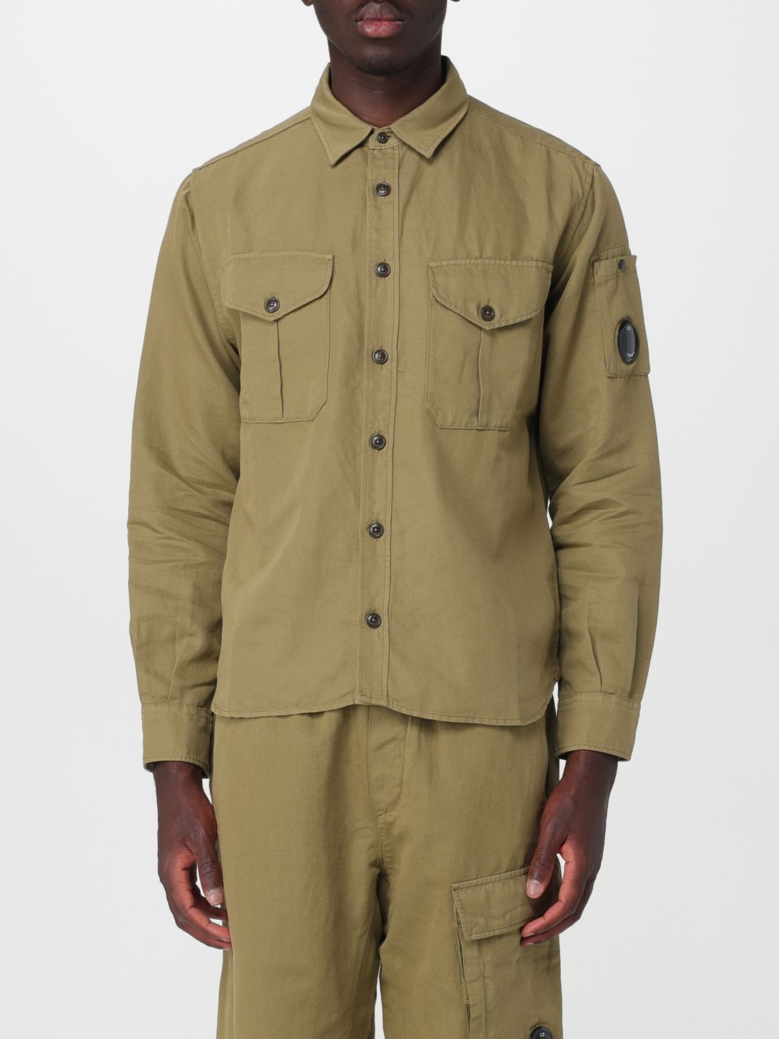 C. P. COMPANY Shirt Men color Green
