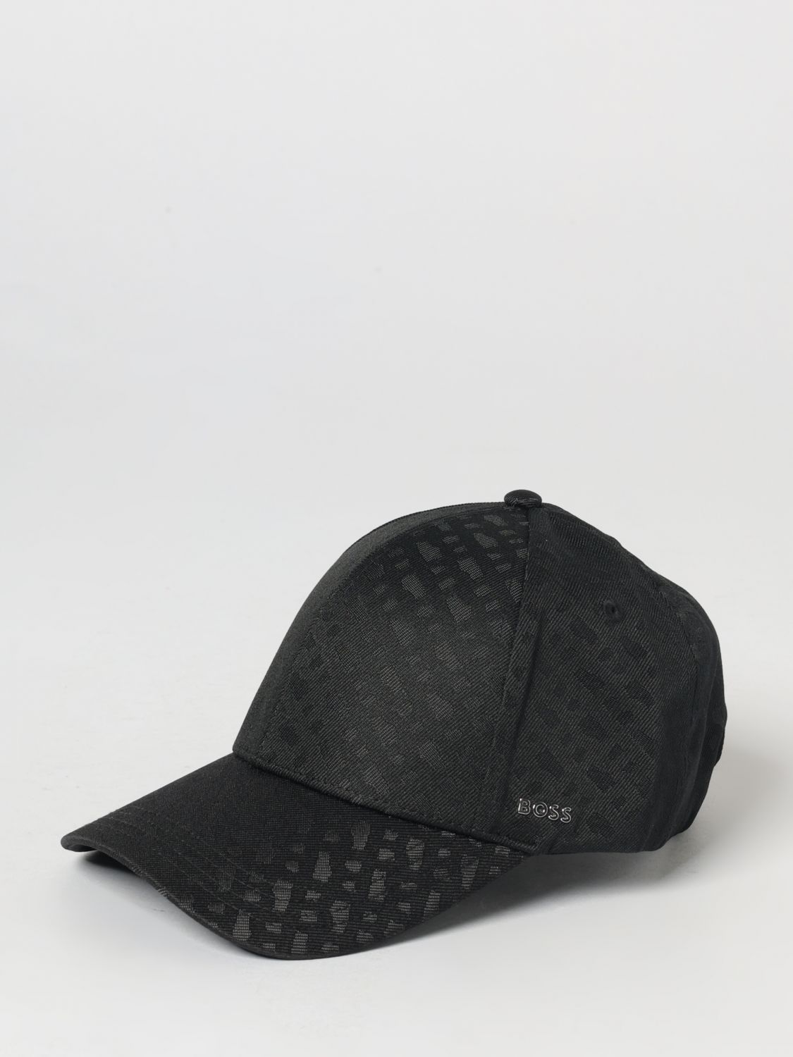 BOSS Polyester Baseball Cap with All-Over Jacquard Logo