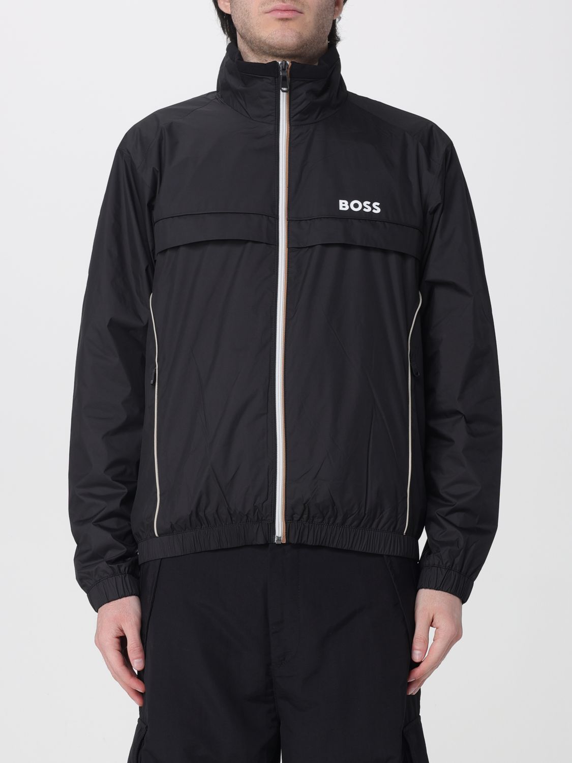 BOSS Polyesterjacke mit Logo