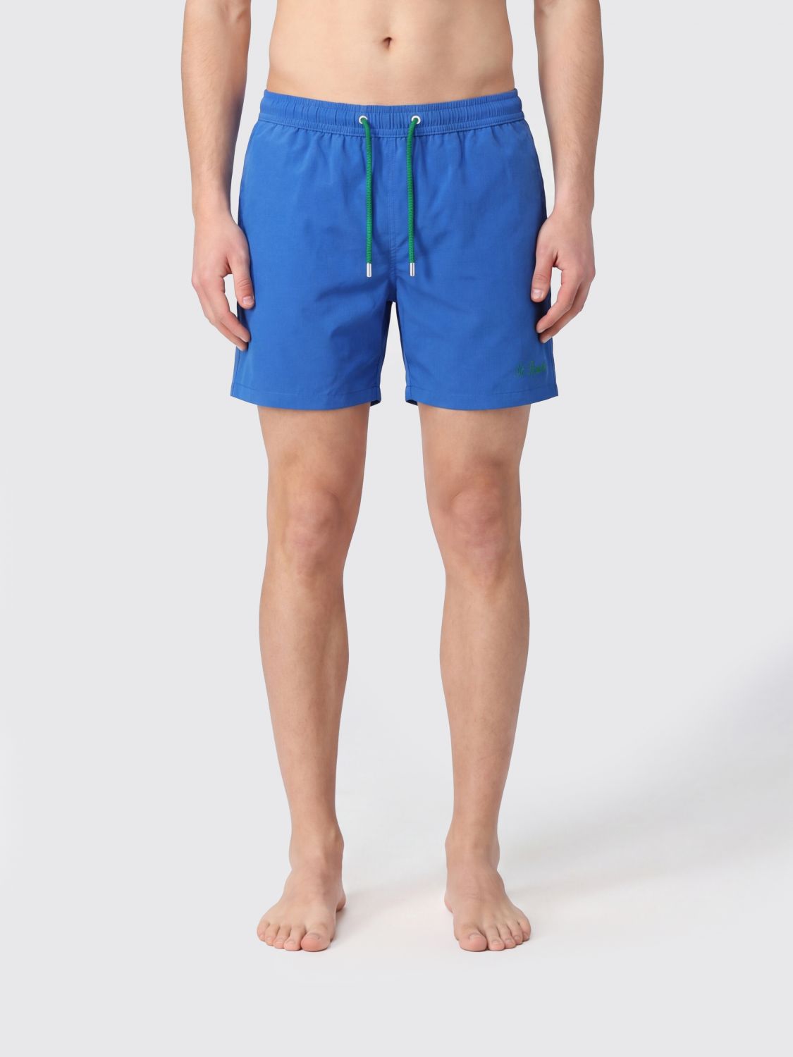 MC2 SAINT BARTH Kurze Badeshorts mit elastischem Kordelzugbund