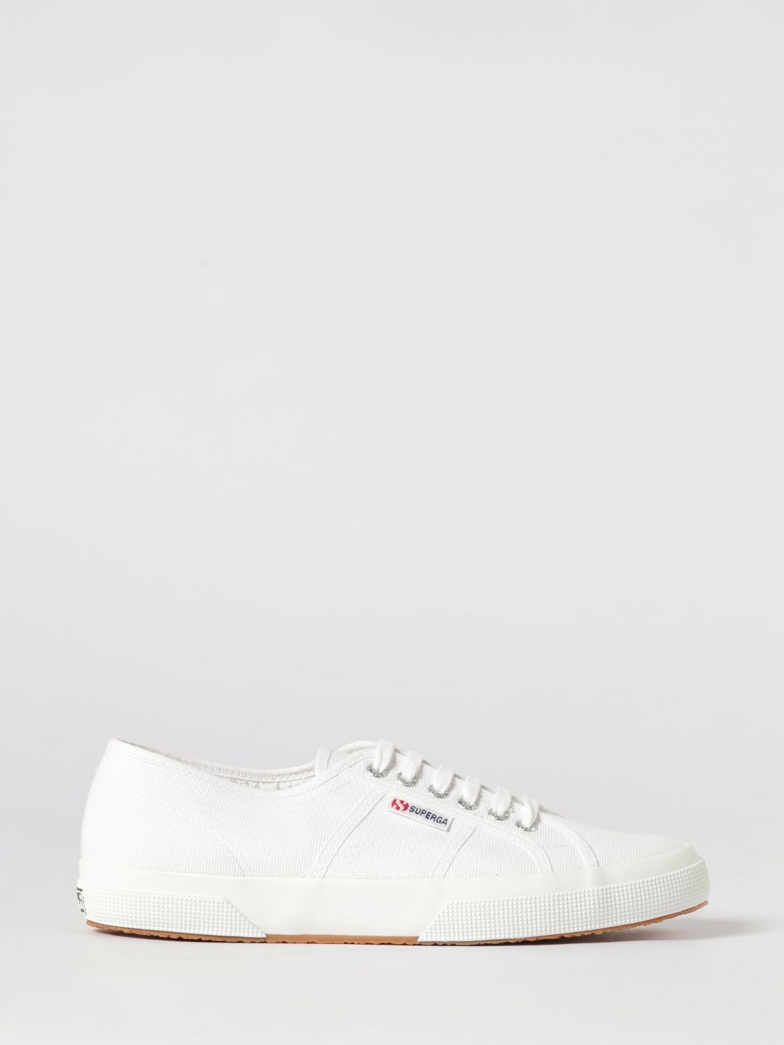 Superga 2750-Cotu Classic Cotton Sneakers with Rubber Sole and Applied Logo