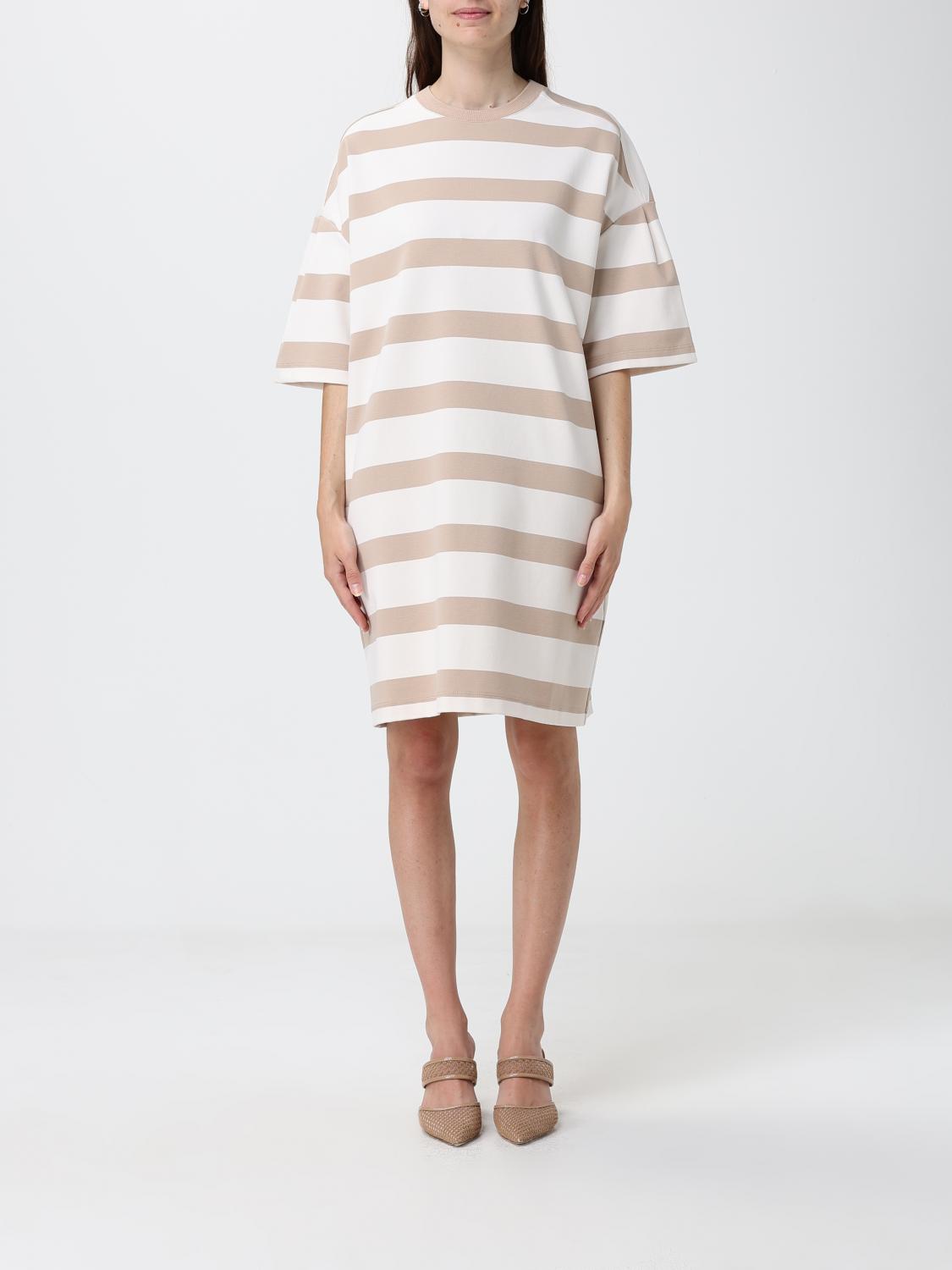 MM Max Mara Mela Striped Viscose Blend T-Shirt Mini Dress　MM Max Mara Mela ストライプ ビスコース ブレンド T シャツ ミニ ドレス MM