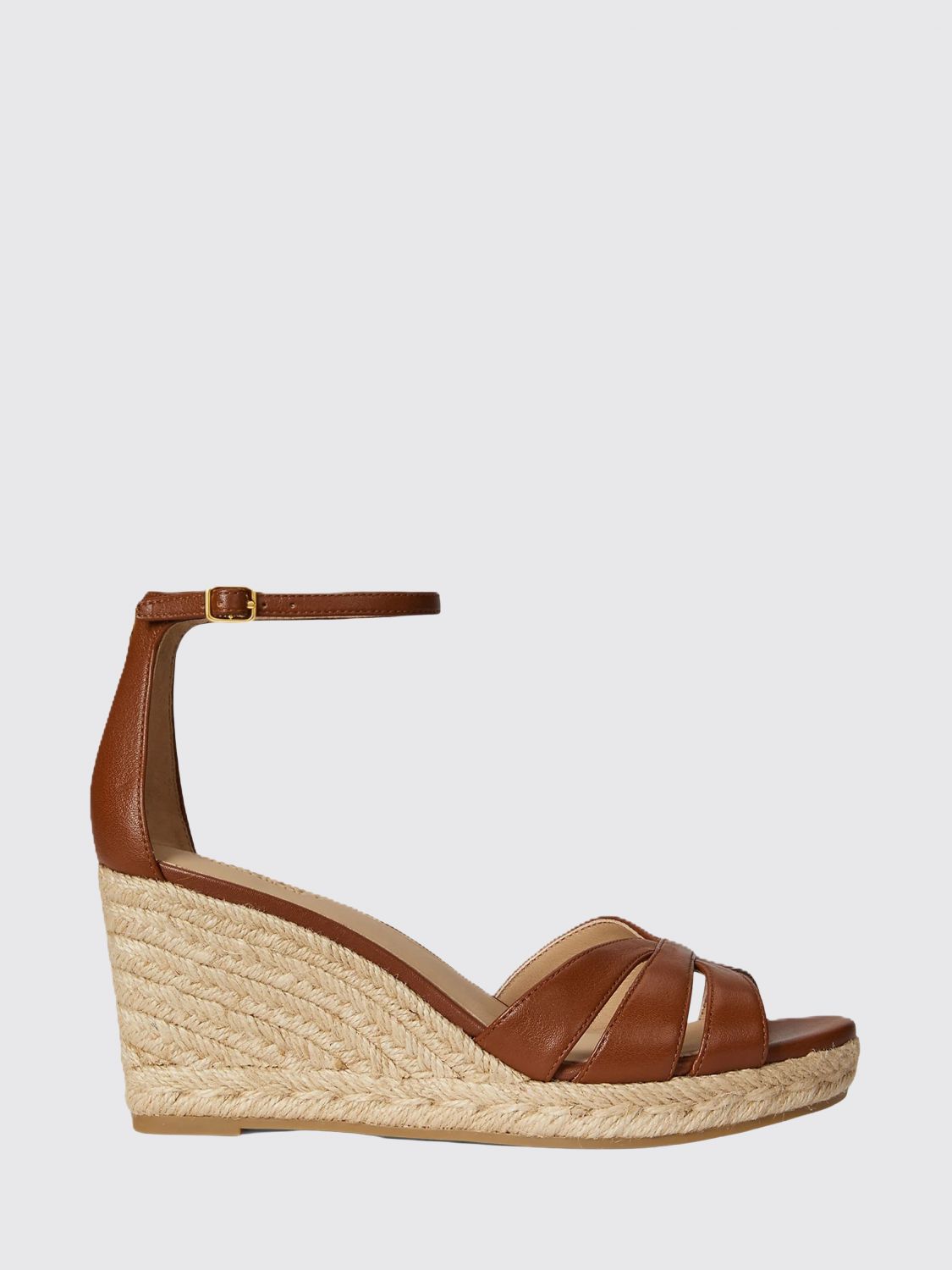 LAUREN RALPH LAUREN Espadrillas con zeppa Nellie in pelle