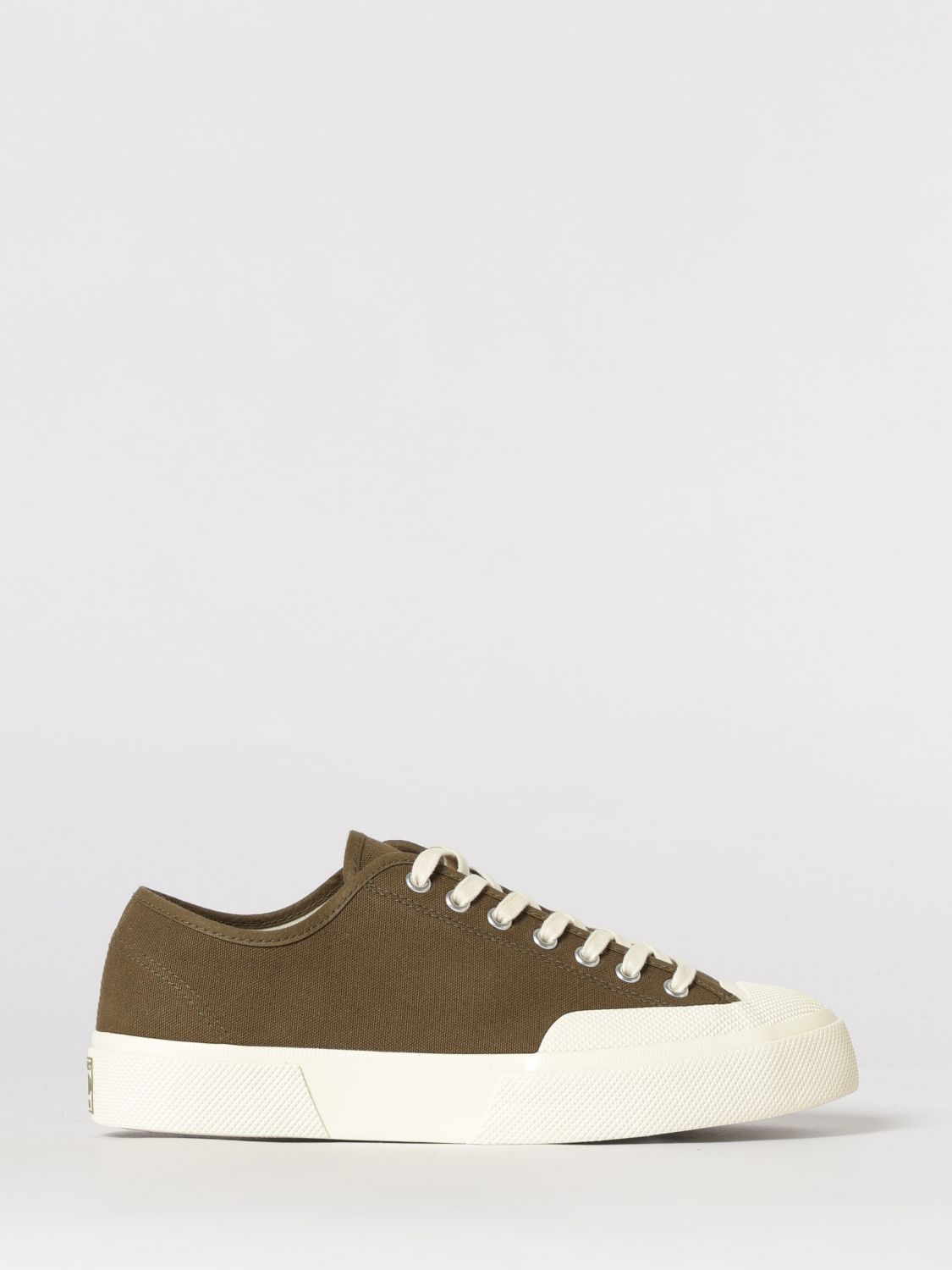 Superga 2432 Works Cotton Sneakers with Rubber Toe Cap and Sole
