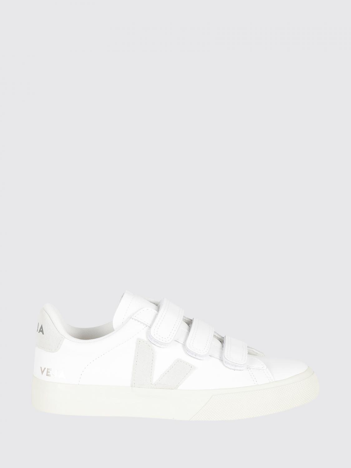 VEJA Recife Low-Top-Sneakers aus Leder mit Klettverschluss