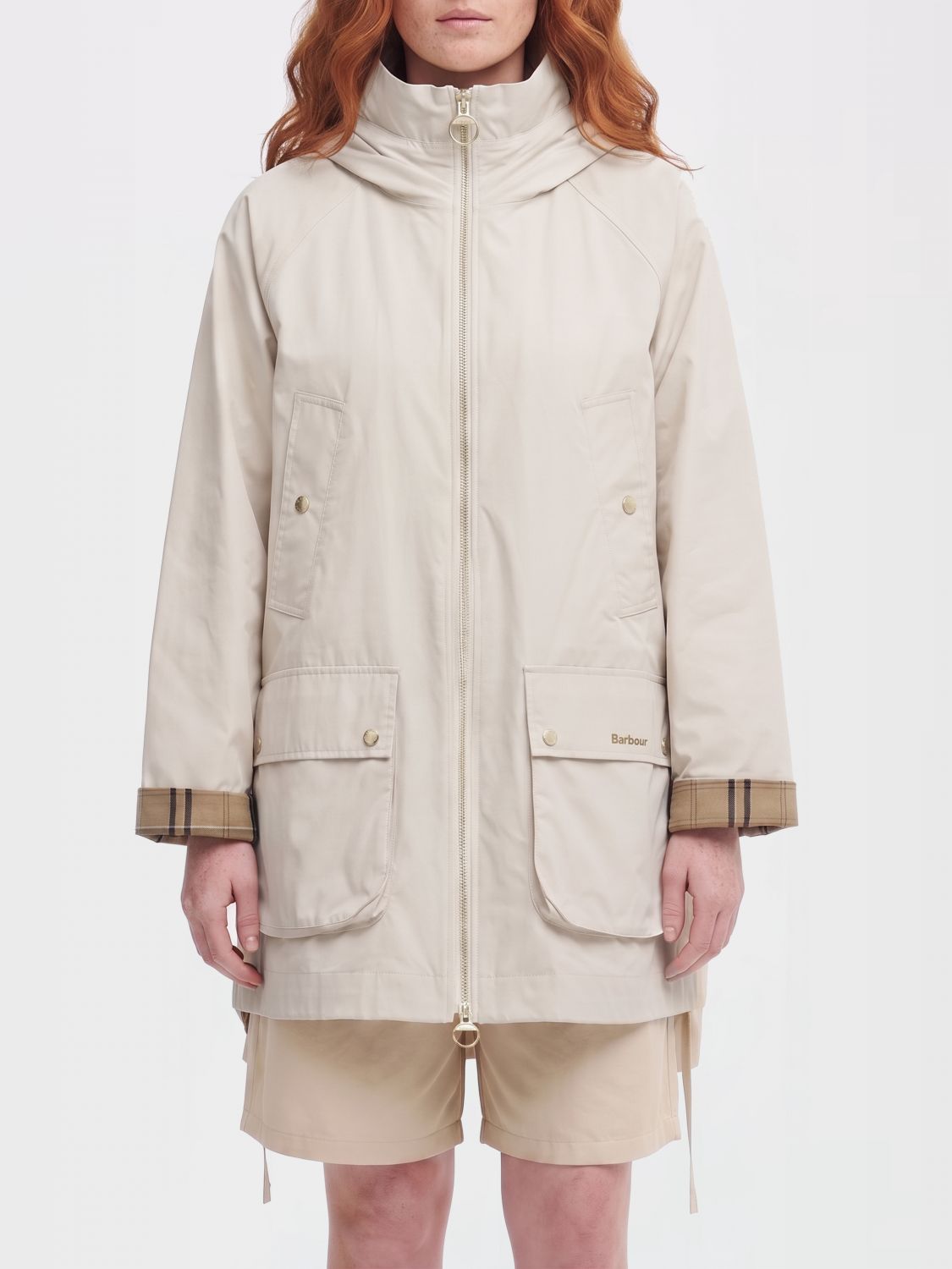 BARBOUR Hooded Wind Parka in Cotton Blend　BARBOUR コットンブレンド フード付きウィンドパーカー BARBOUR