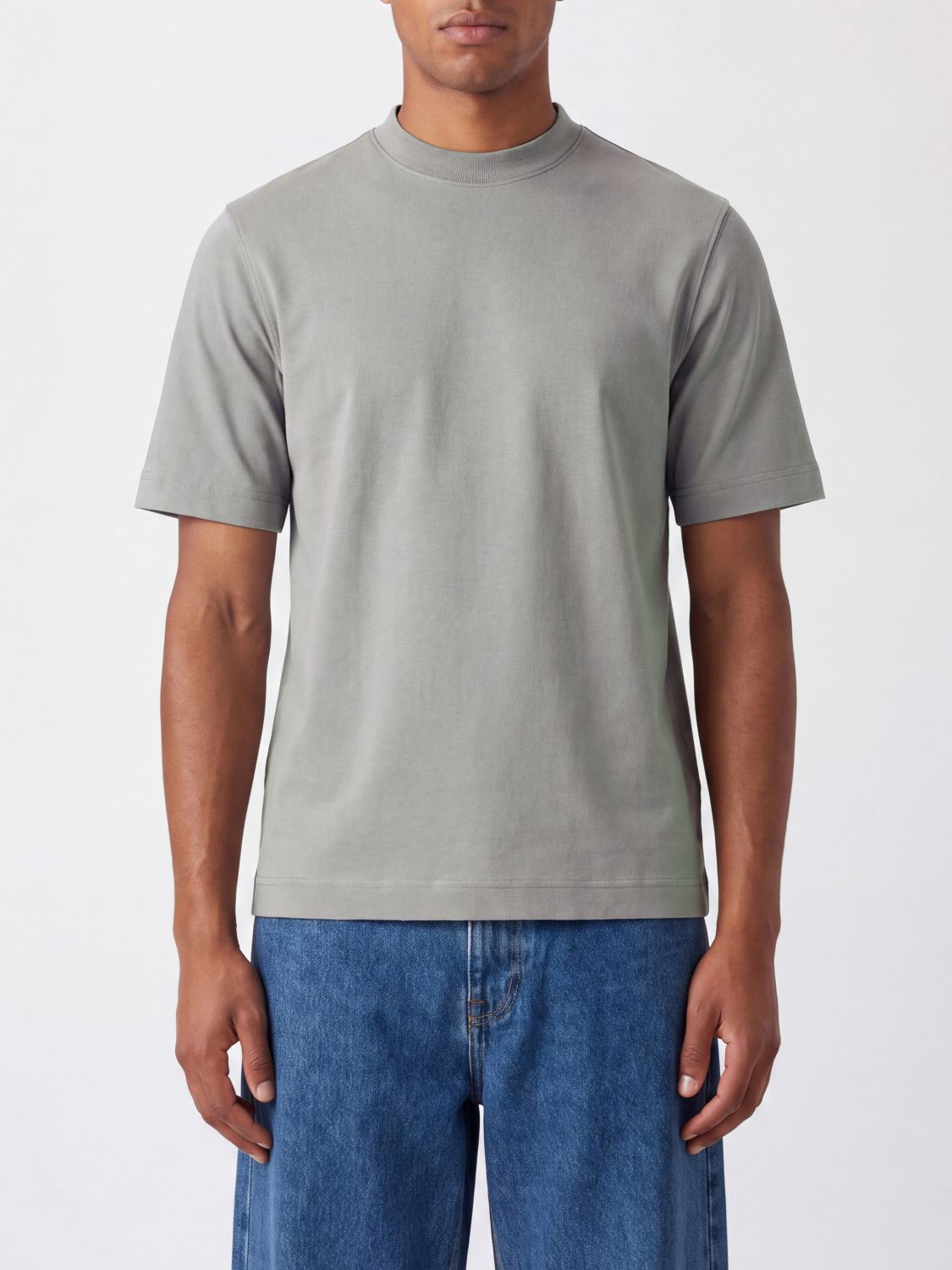 CIRCOLO 1901 T-shirt girocollo in jersey di cotone stretch a maniche corte