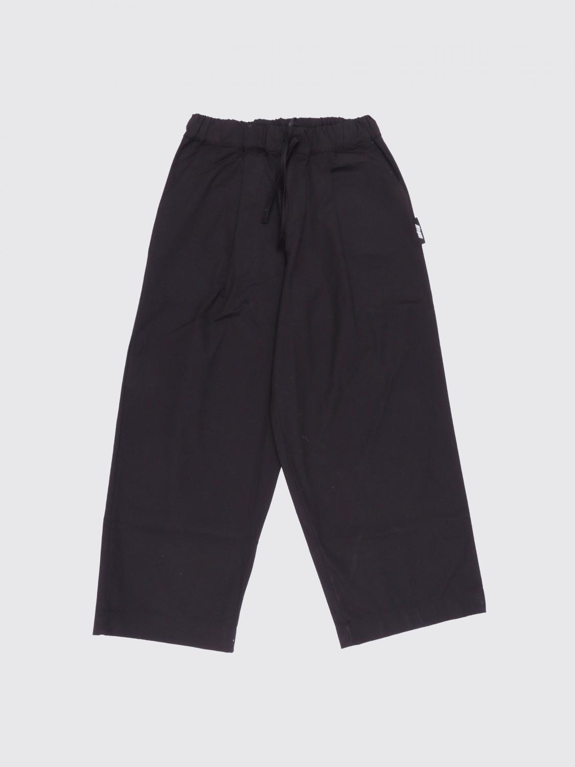 MSGM Kids Boy's Cotton Jogging Trousers with Contrast Logo　MSGM キッズ ボーイズ コットン ジョギング パンツ コントラスト ロゴ付き MSGM