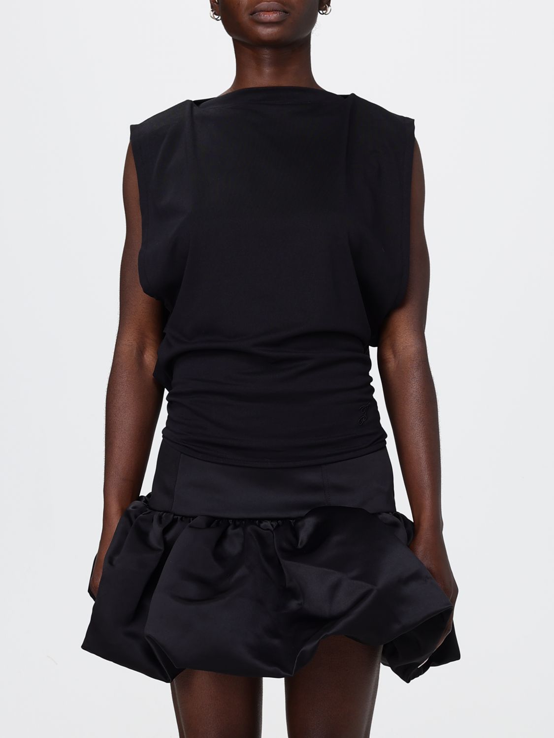 JACQUEMUS Sleeveless Slim Fit Top with Tie-Fastening Straps　JACQUEMUS ネクタイ締めストラップ付きノースリーブ スリムフィット トップ JACQUEMUS