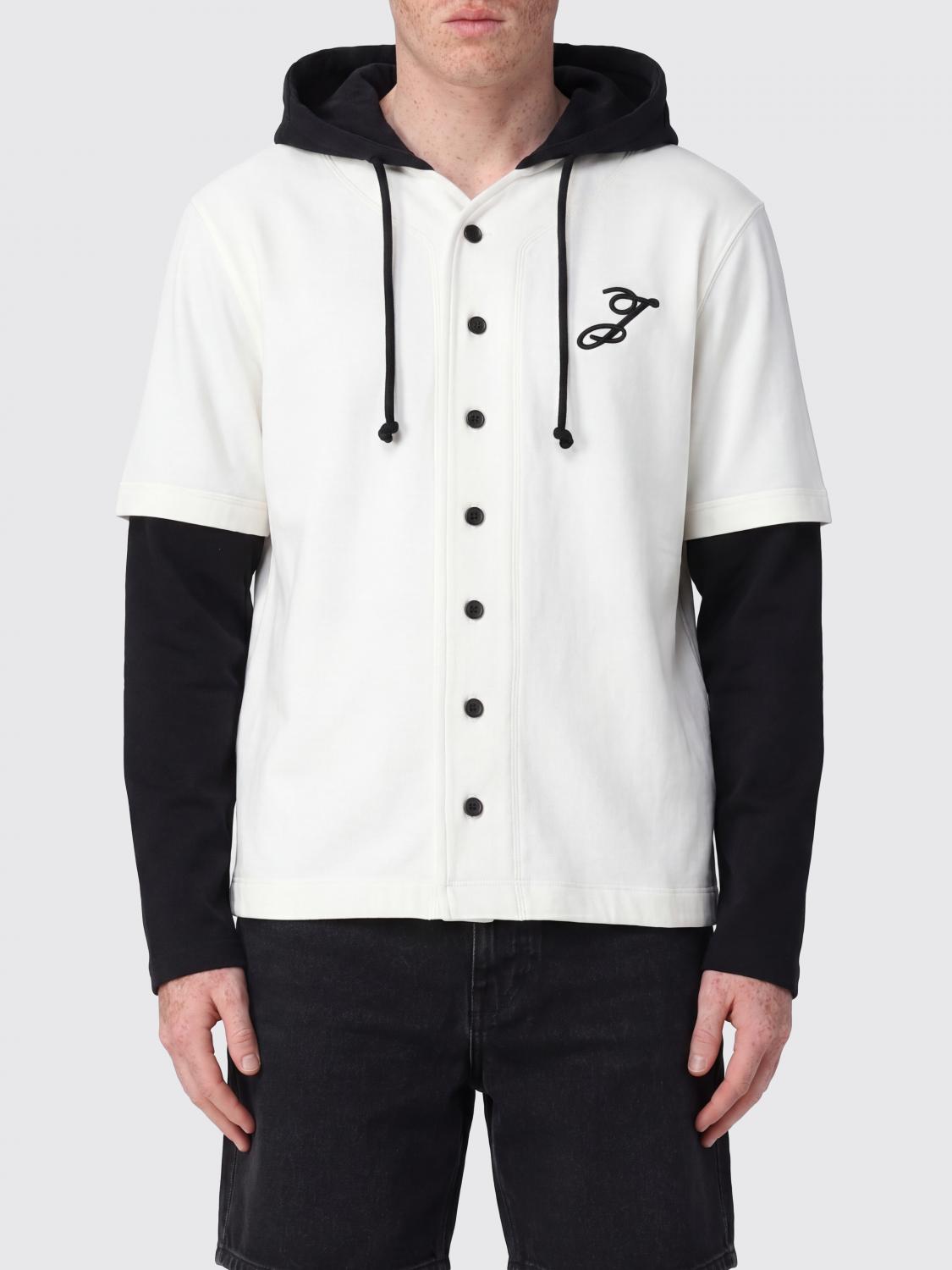 JACQUEMUS Cotton Hoodie with Logo and Button Closure　JACQUEMUS ロゴとボタン開閉のコットン パーカー JACQUEMUS