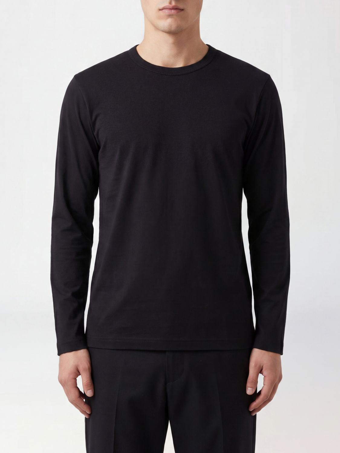 COMME DES GARÇONS SHIRT Long-Sleeved Slim Fit Cotton T-Shirt　COMME DES GARÇONS SHIRT 長袖スリムフィットコットンTシャツ COMME