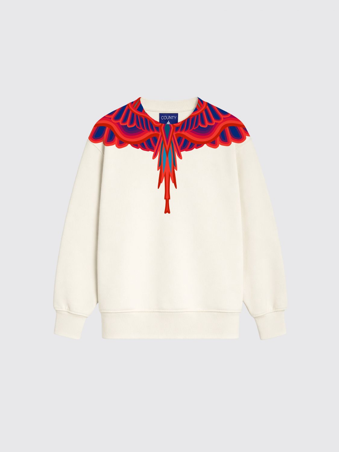 County of Milan Sweatshirt von für Jungen aus Baumwolle mit Grafikdruck und Rundhalsausschnitt
