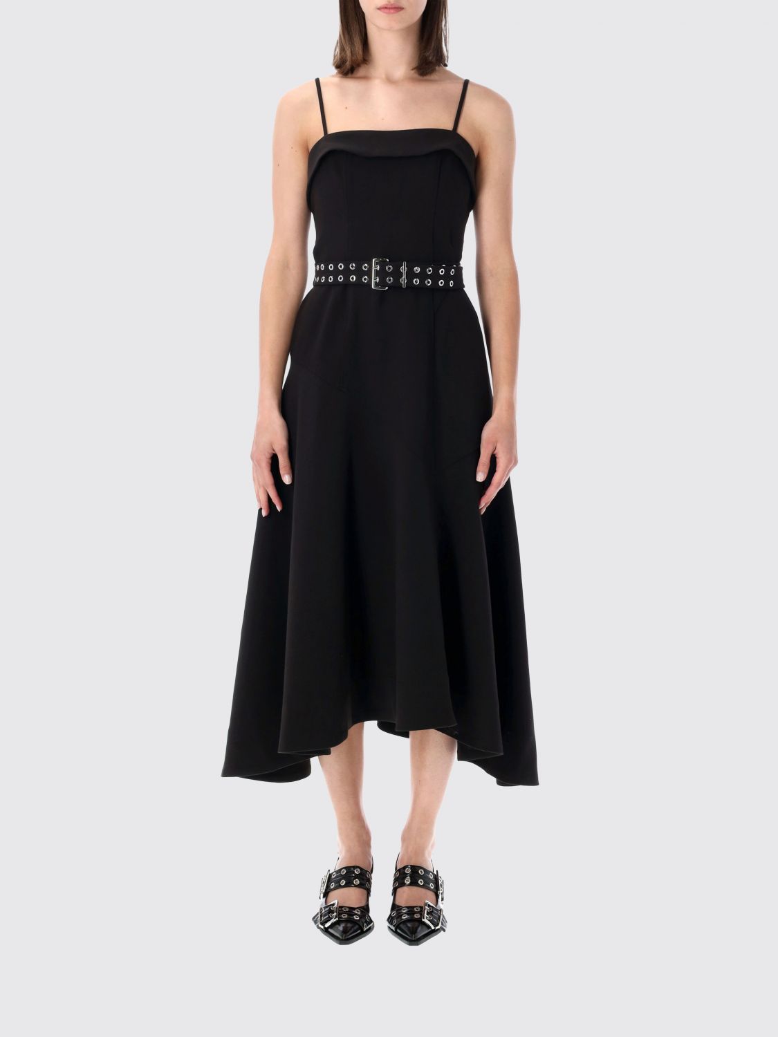GANNI Dress Woman color Black